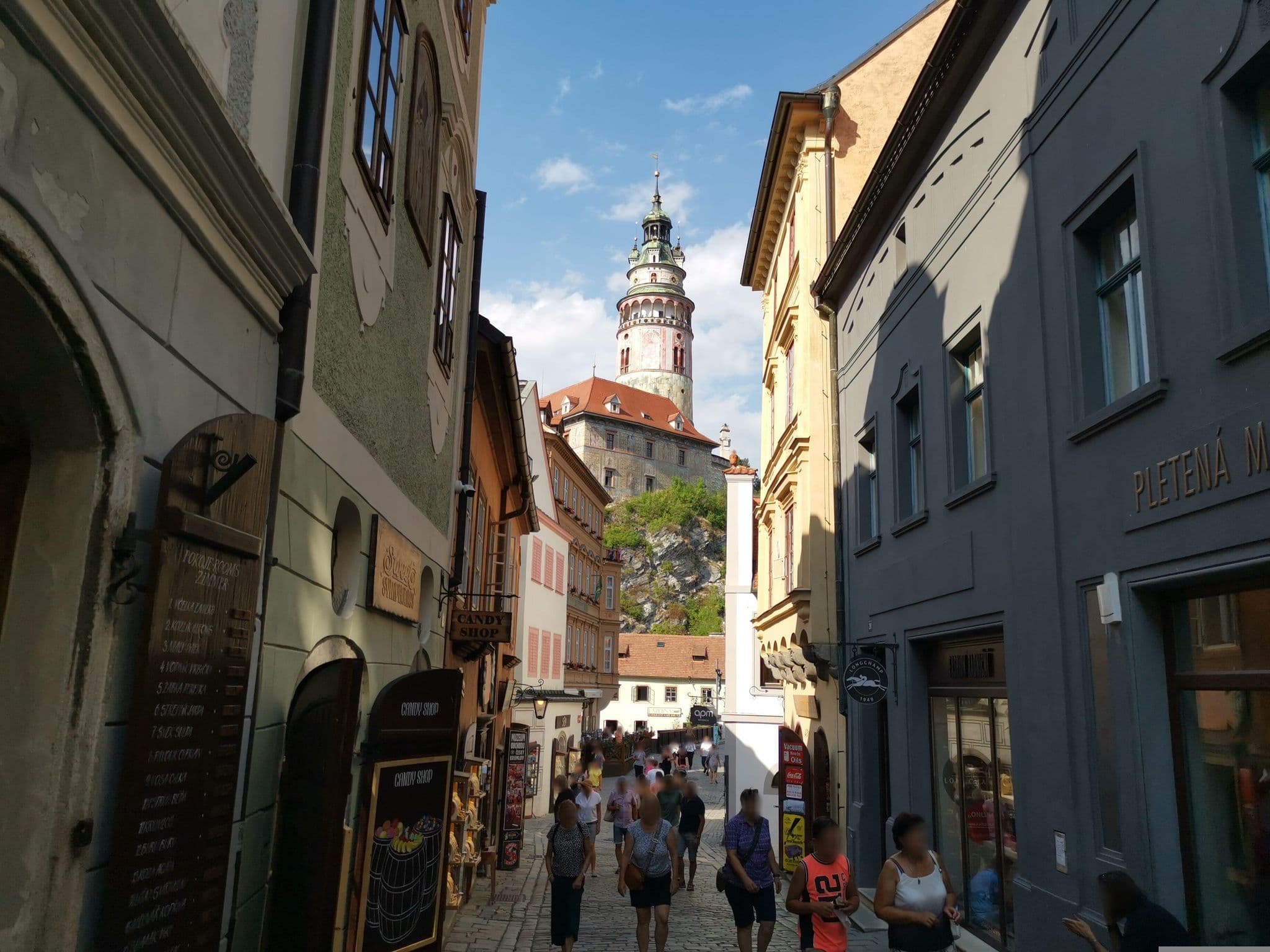 Street view near Thallerův dům, Český Krumlov