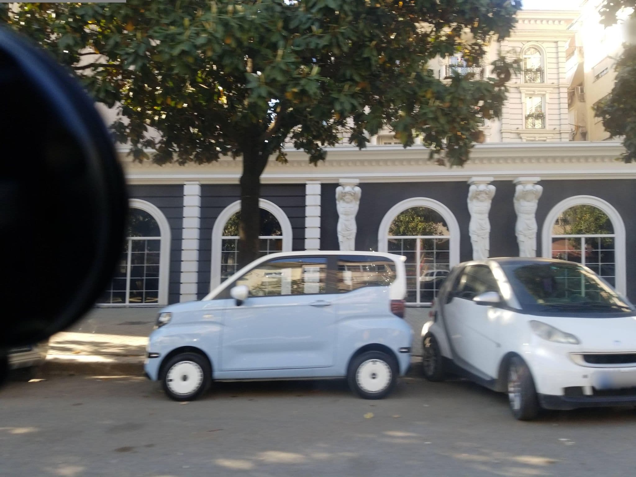 Street view near Lot Boutique Hotel, Tirana