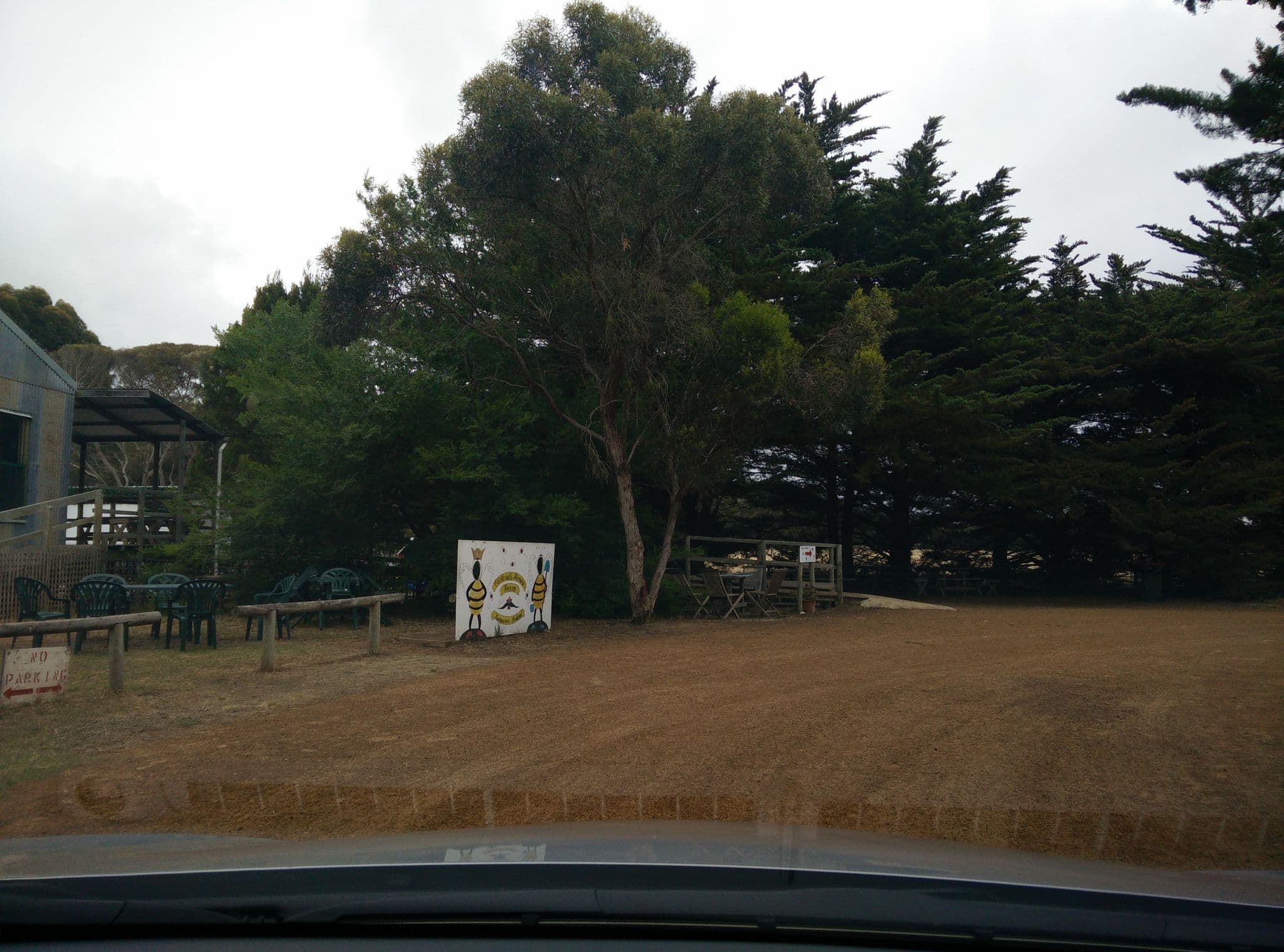 Street view near Clifford's Honey Farm, Kingscote — © aharvey (CC BY-SA · Mapillary)