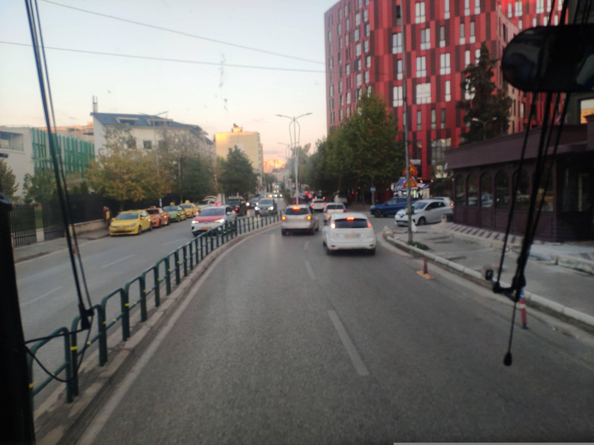 Street view near Iliria Boutique Hotel, Tirana