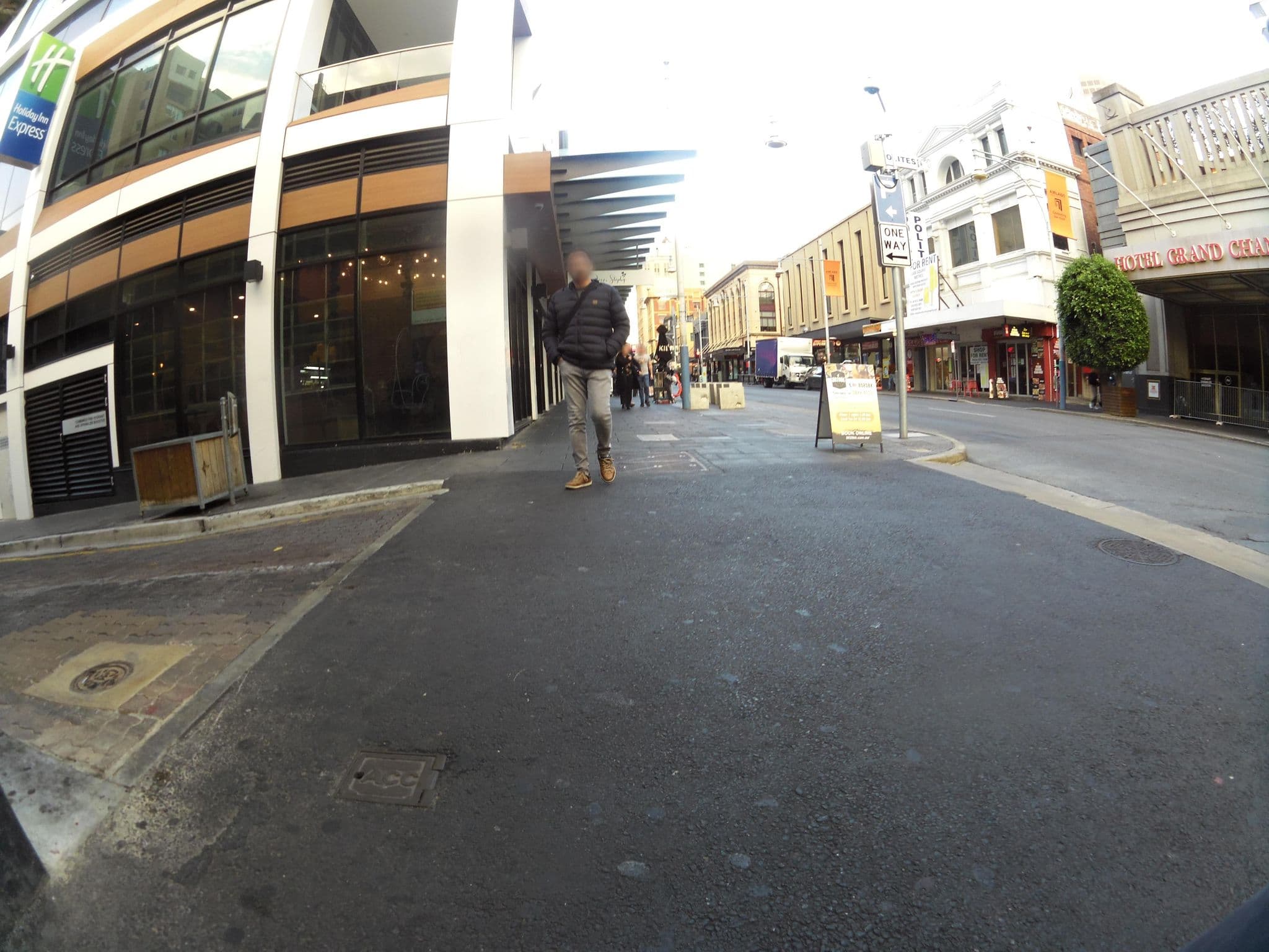 Street view near The Chancellor on Currie, Adelaide — © skillsy (CC BY-SA · Mapillary)