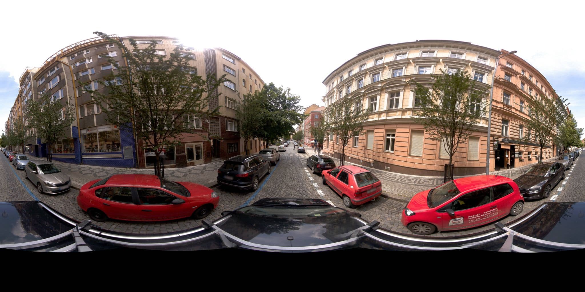 Street view near Residence Belgická, Královské Vinohrady — © jeffreymartin (CC BY-SA · Mapillary)