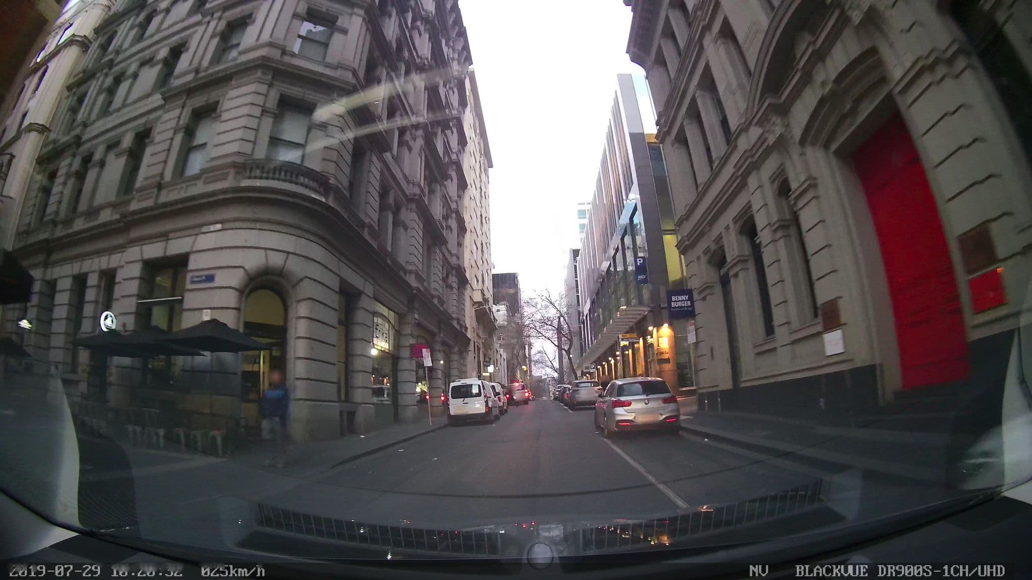Street view near Metro Apartments on Bank Place, Melbourne — © skillsy (CC BY-SA · Mapillary)