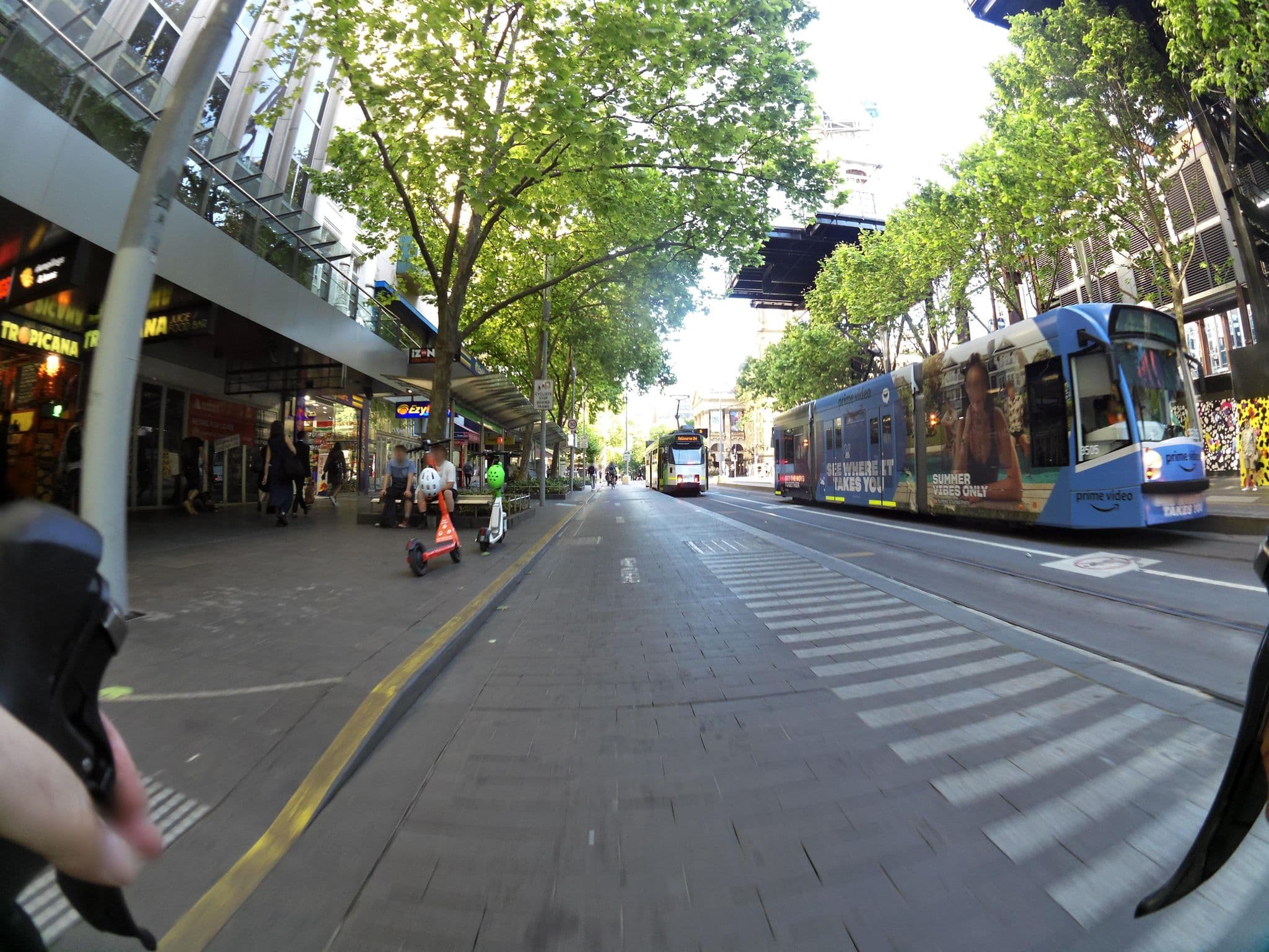 Street view near City Square Motel, Melbourne City Centre — © skillsy (CC BY-SA · Mapillary)