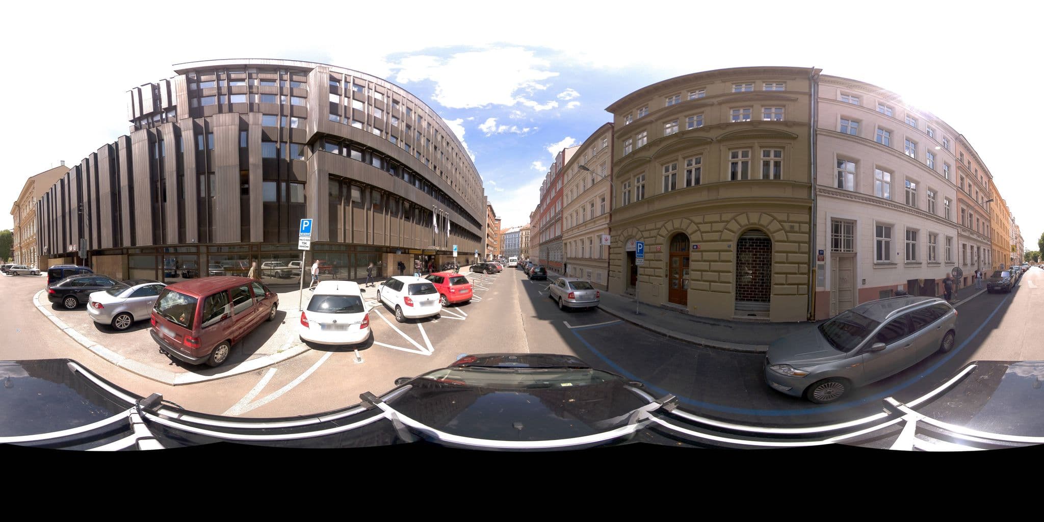 Street view near NABO Apartments, Nové Město