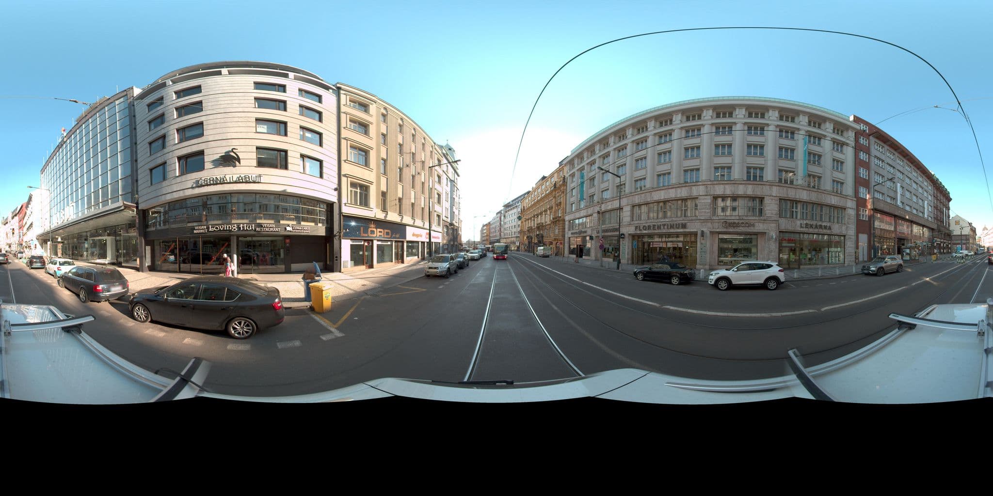Street view near Motel One, Karlín — © kolarius27 (CC BY-SA · Mapillary)