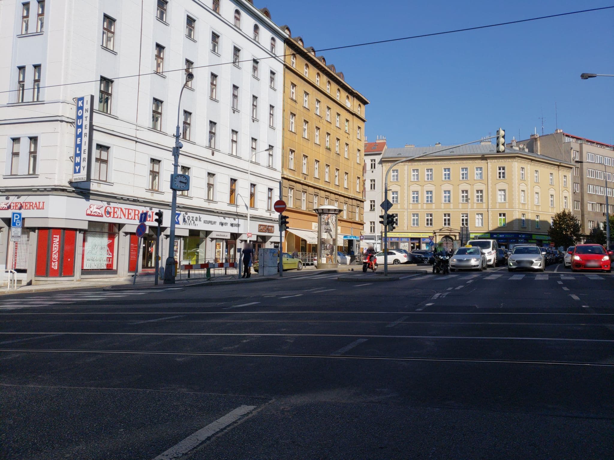Street view near Deminka Palace, Nové Město