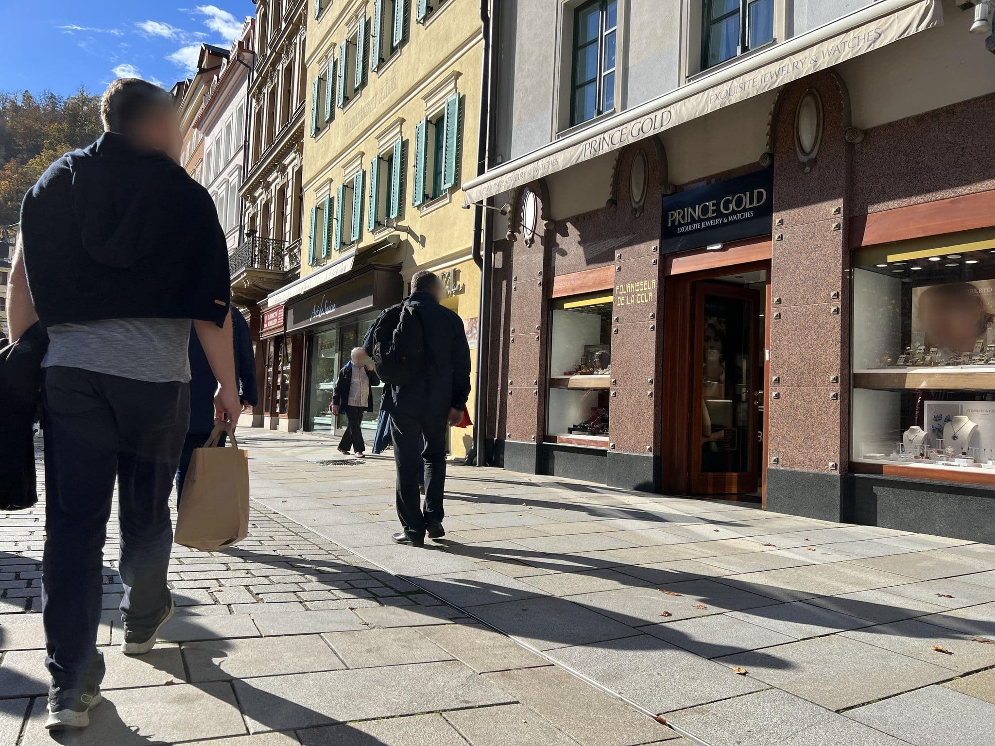Street view near Hotel Maltézský Kříž, Karlovy Vary