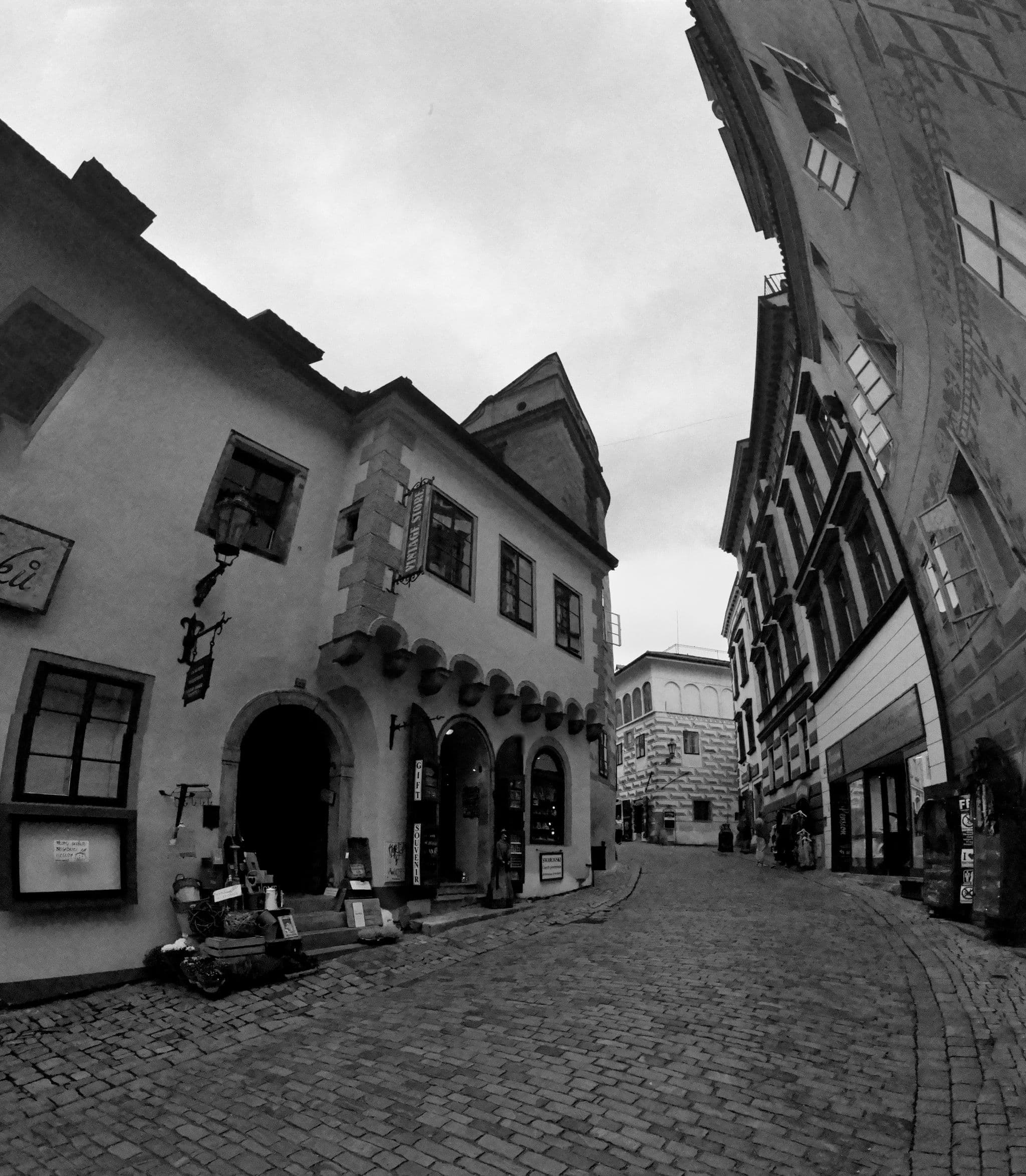 Street view near U Tří havranů, Český Krumlov