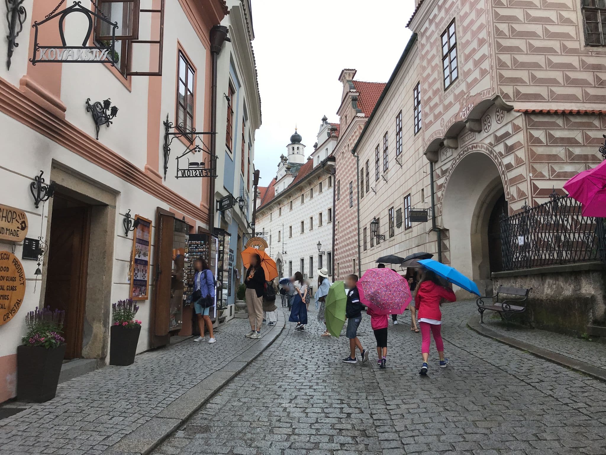 Street view near Pension Kozák, Český Krumlov