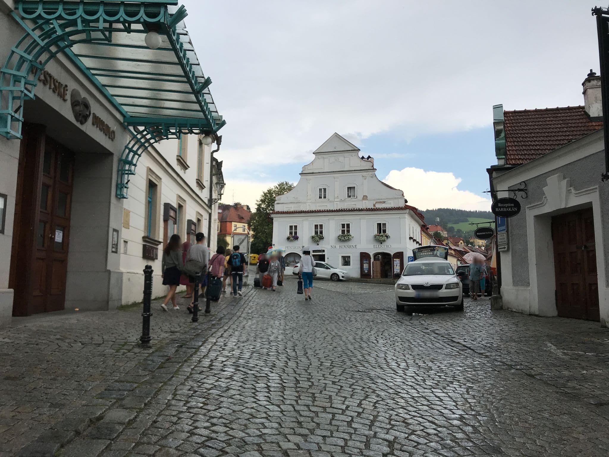 Street view near Barbakan, Český Krumlov