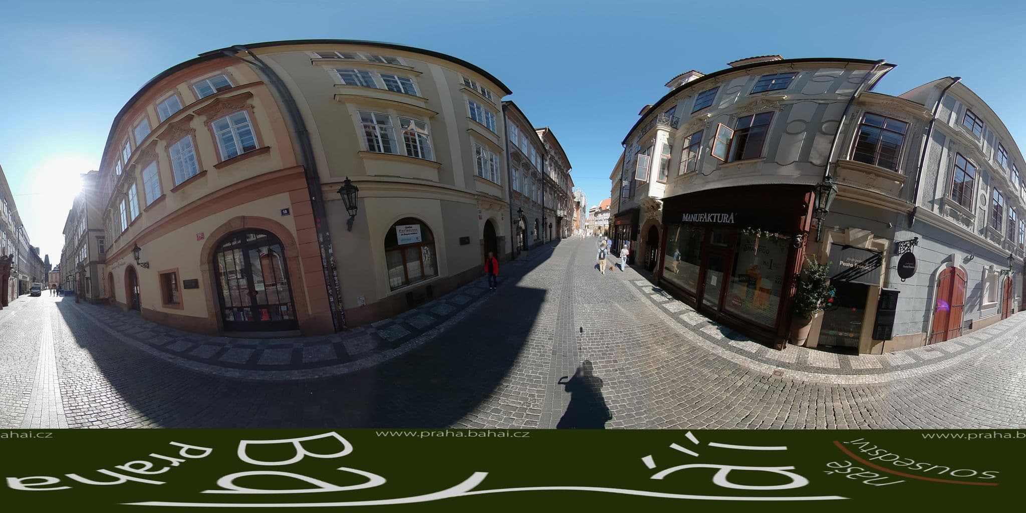 Street view near Univerzitní hotel Opitzův dům, Prague