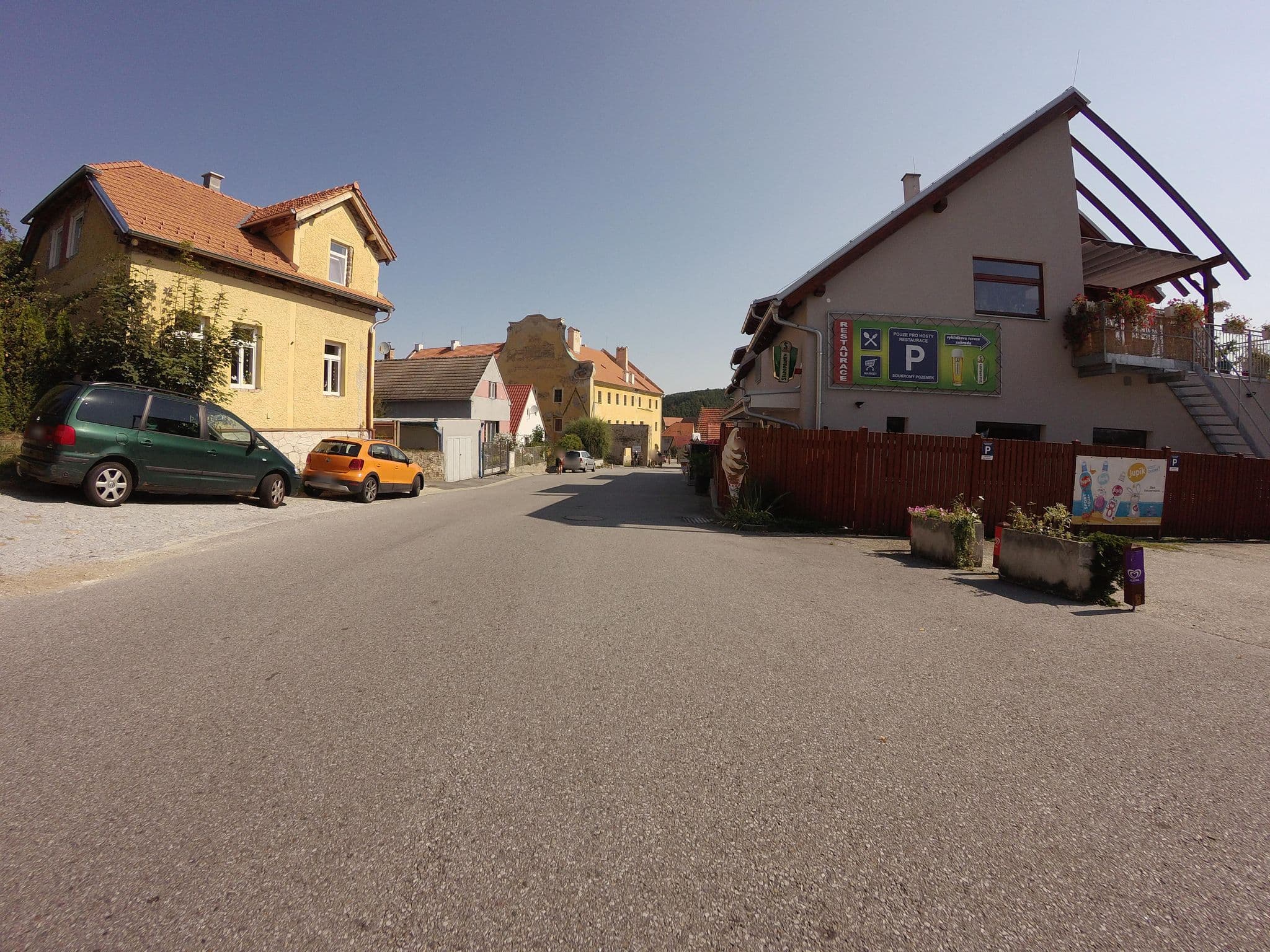 Street view near Zahrady nad řekou, Český Krumlov
