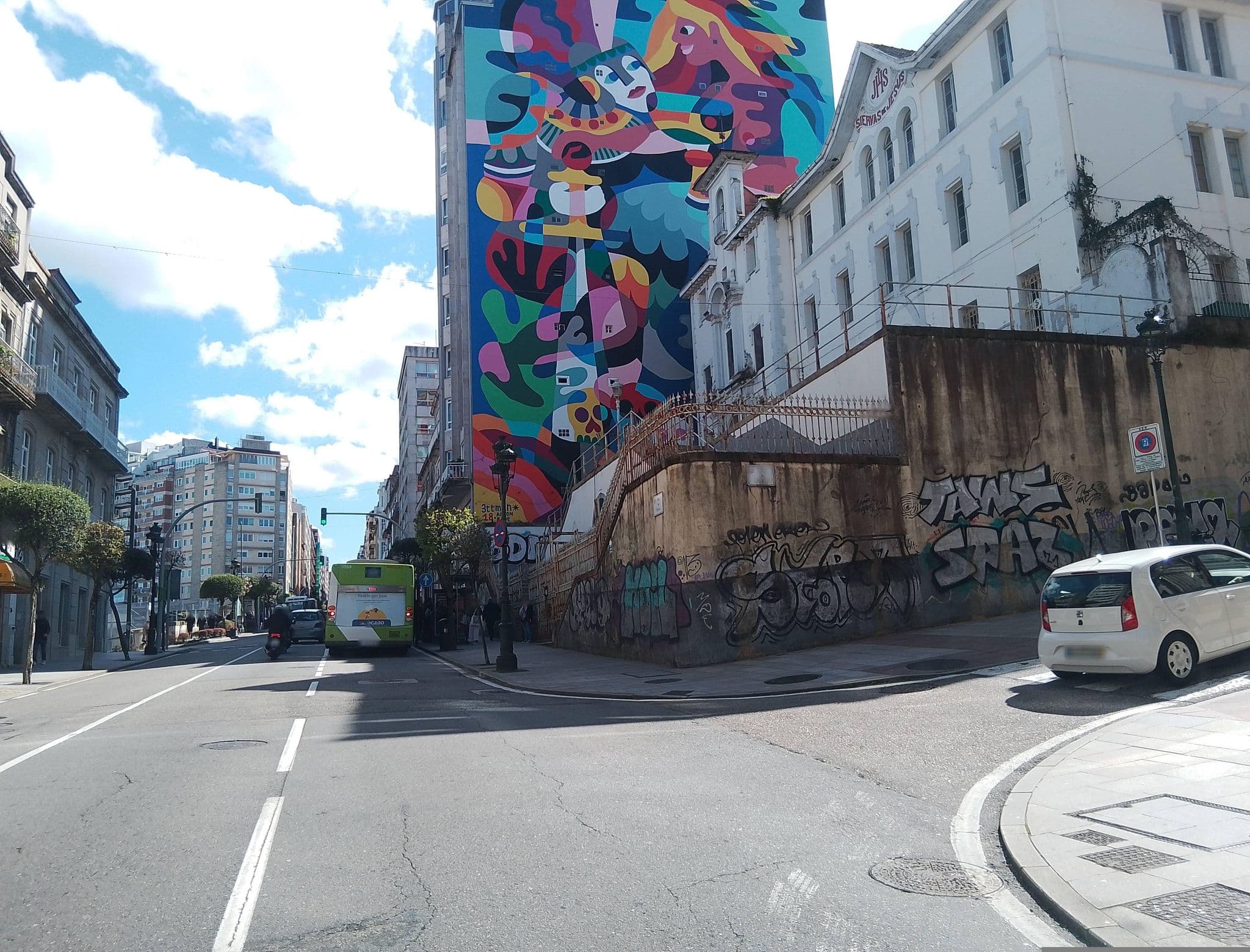 Street view near International Hostel Lapplandia B&B, Vigo — © EAPI (CC BY-SA · Mapillary)