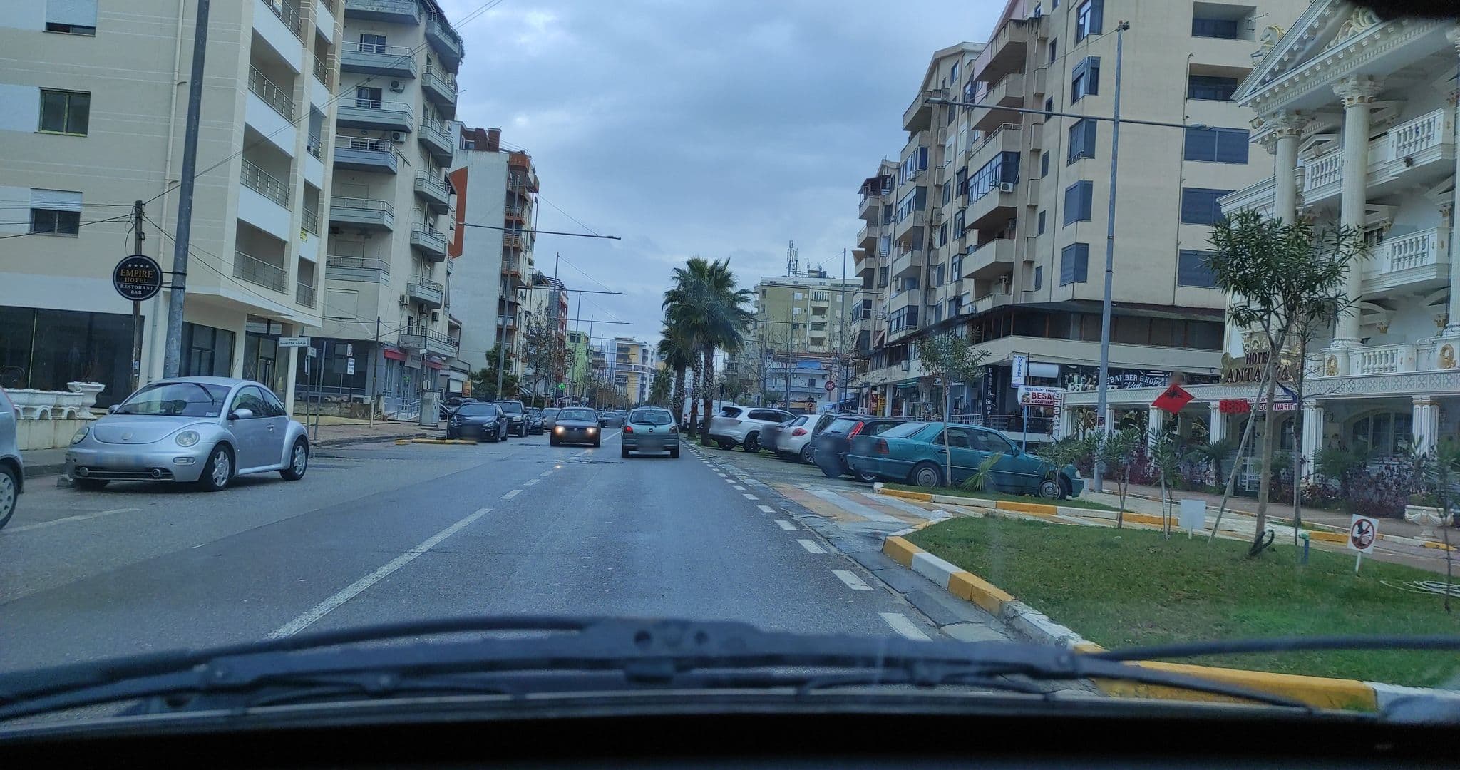 Street view near Empire Hotel, Rrashbull — © denisju_osm (CC BY-SA · Mapillary)