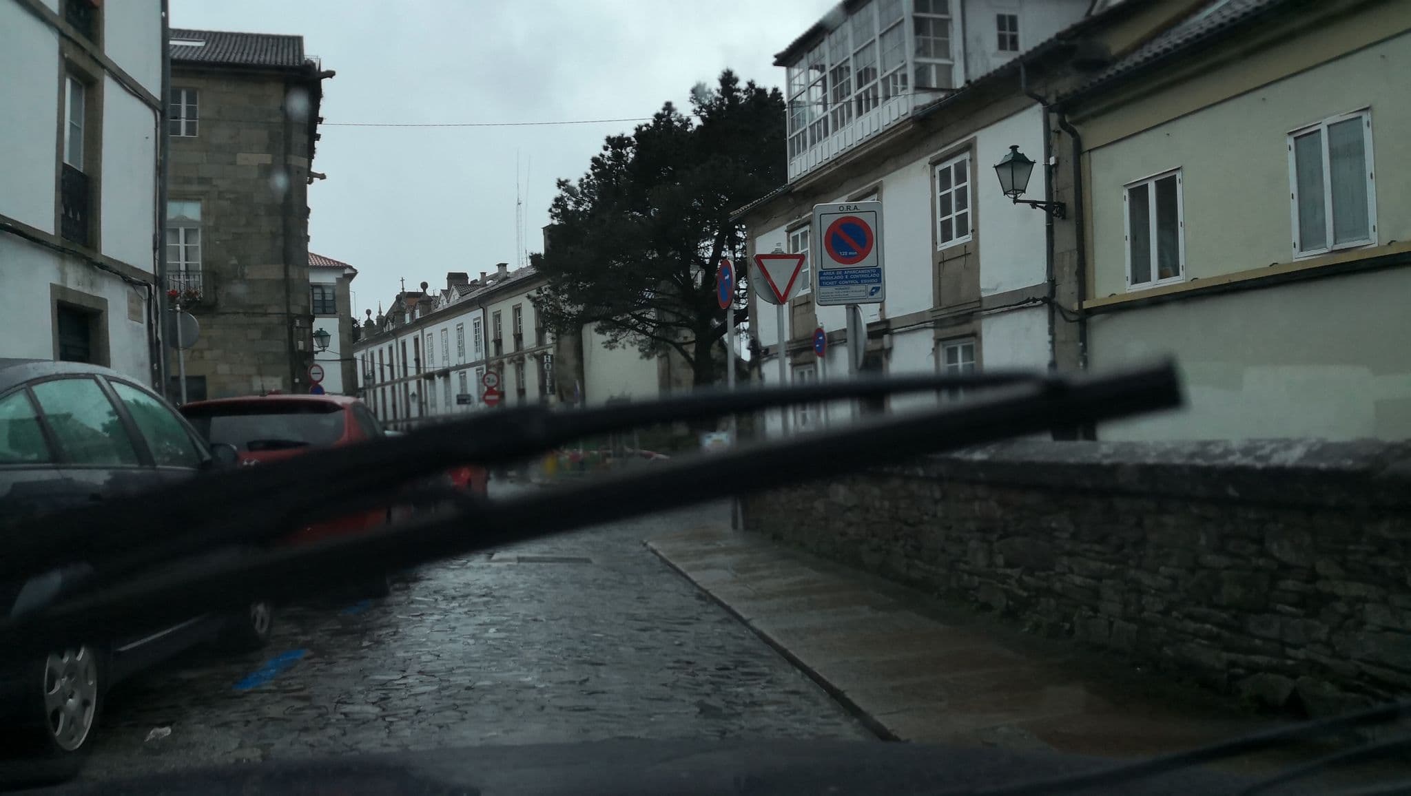 Street view near Altair Hotel Santiago de Compostela, Santiago de Compostela — © sanjorgepinho (CC BY-SA · Mapillary)