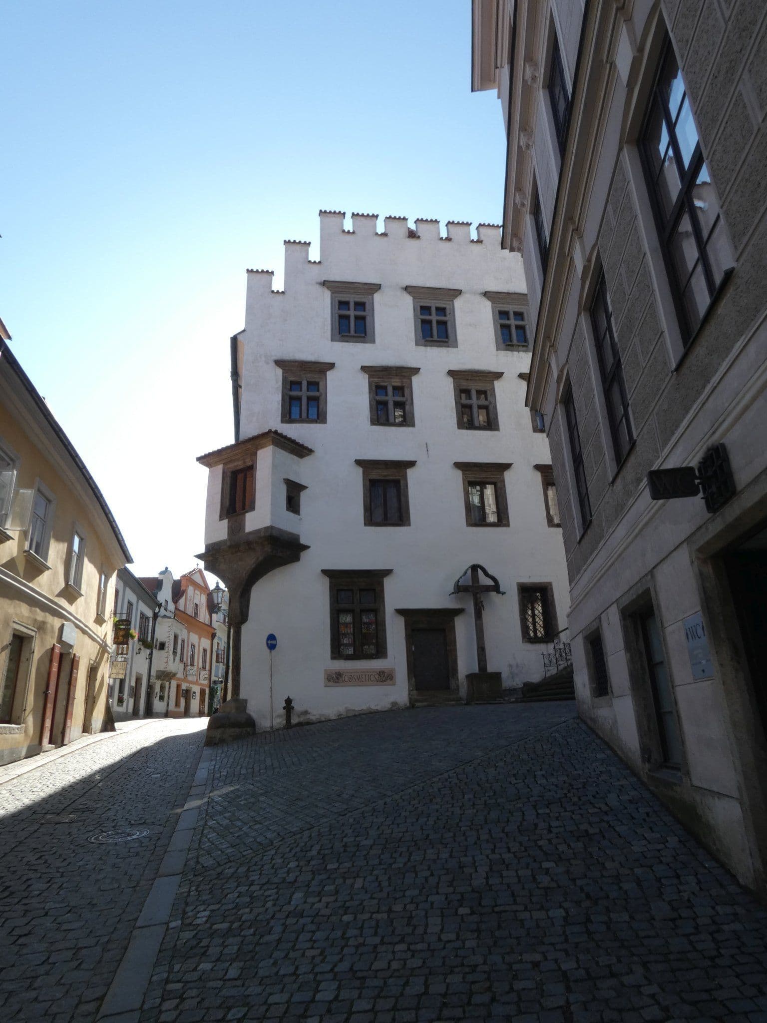 Street view near Hotel Peregrin, Český Krumlov