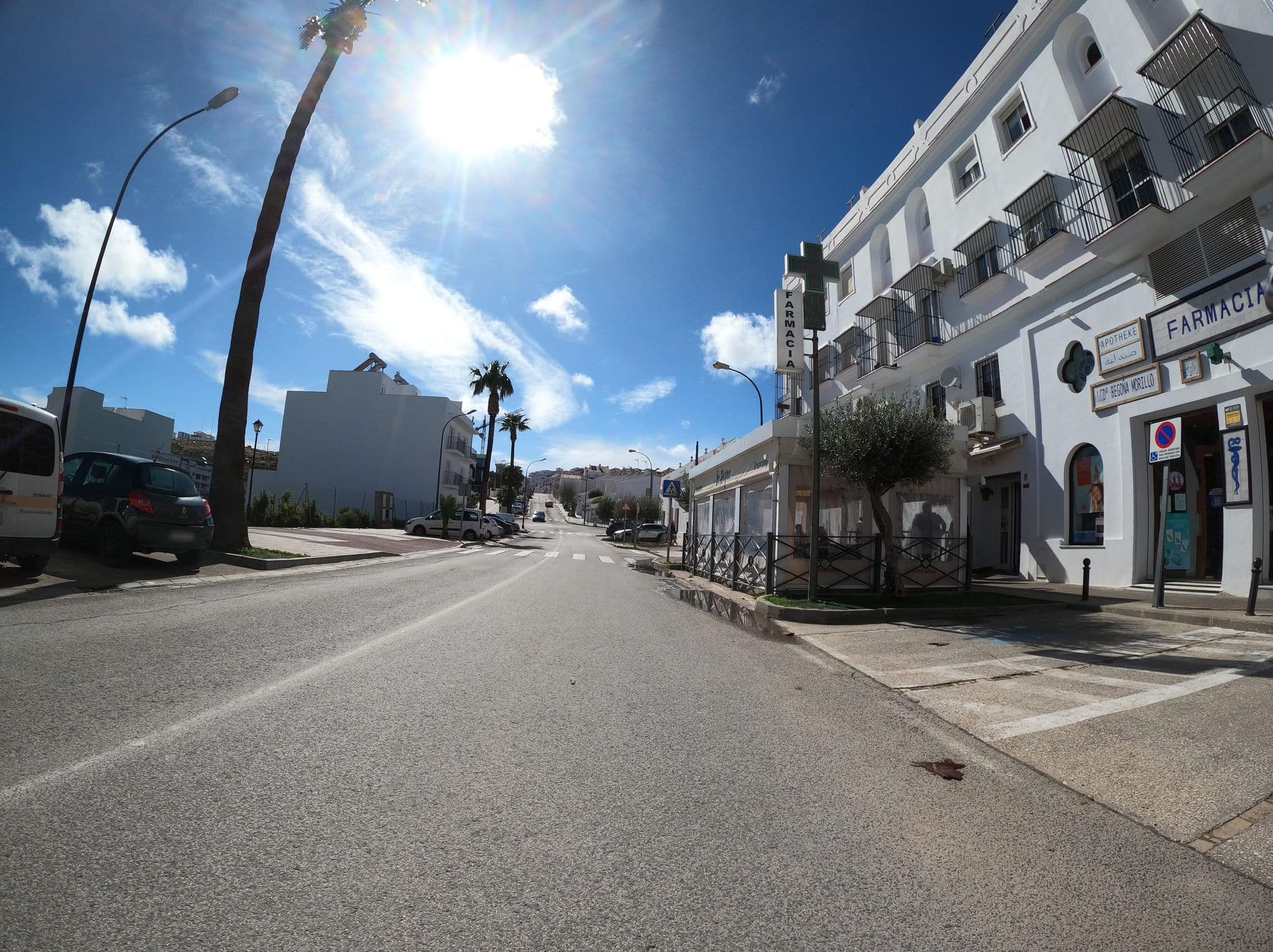 Street view near Hostal Luz, Vejer de la Frontera — © Langfahrer (CC BY-SA · Mapillary)