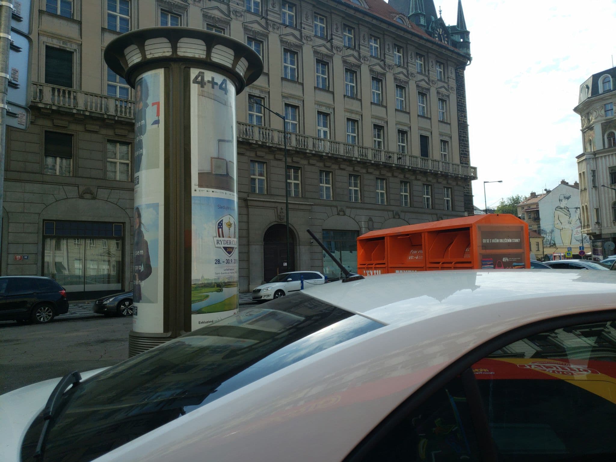 Street view near The Julius, Prague