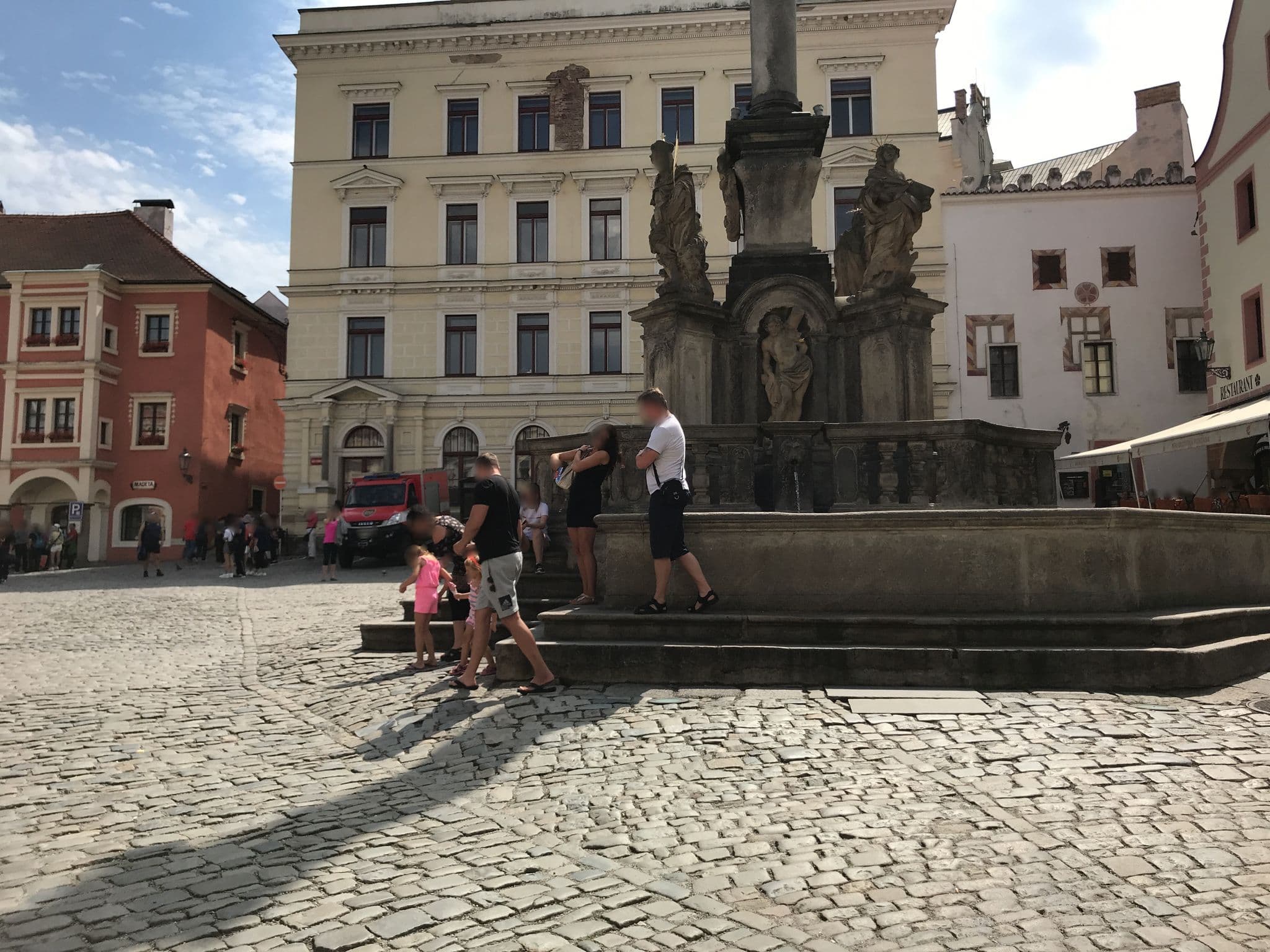 Street view near Zlaty Andel, Český Krumlov
