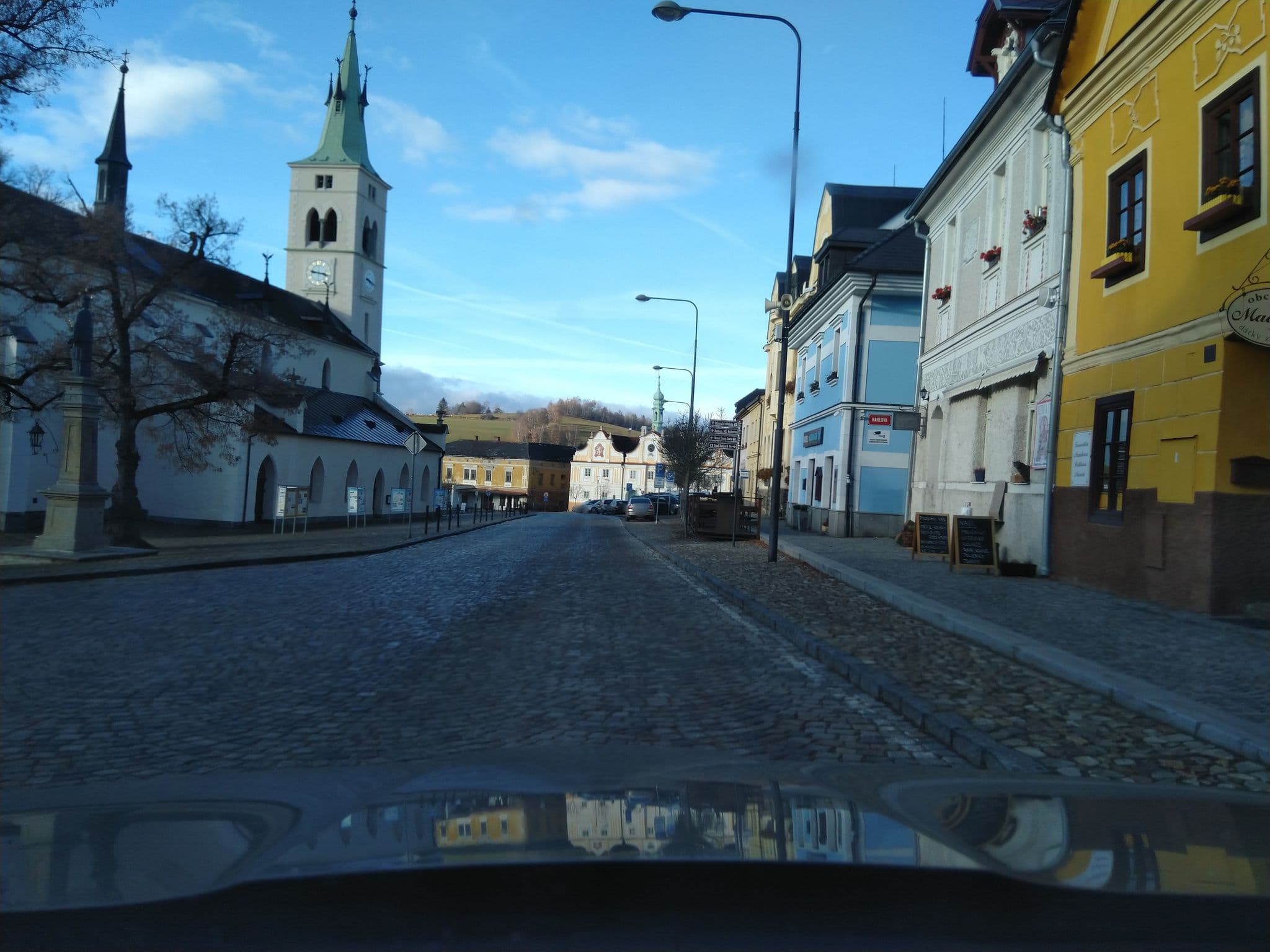 Street view near Penzion Nad Kašnou, Kašperské Hory — © vwv (CC BY-SA · Mapillary)