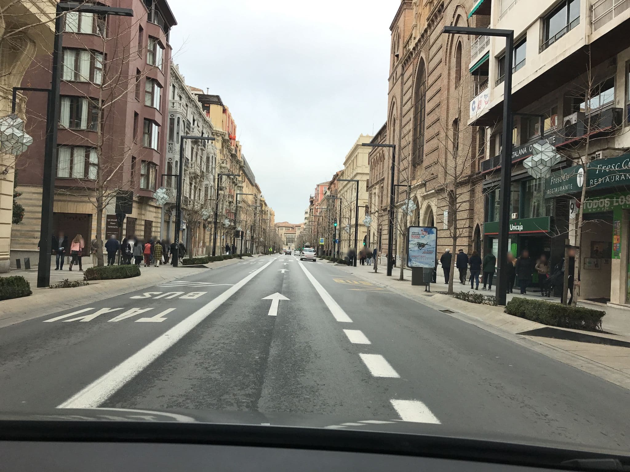 Street view near Hotel Gran Via Granada, Granada — © rainerup (CC BY-SA · Mapillary)