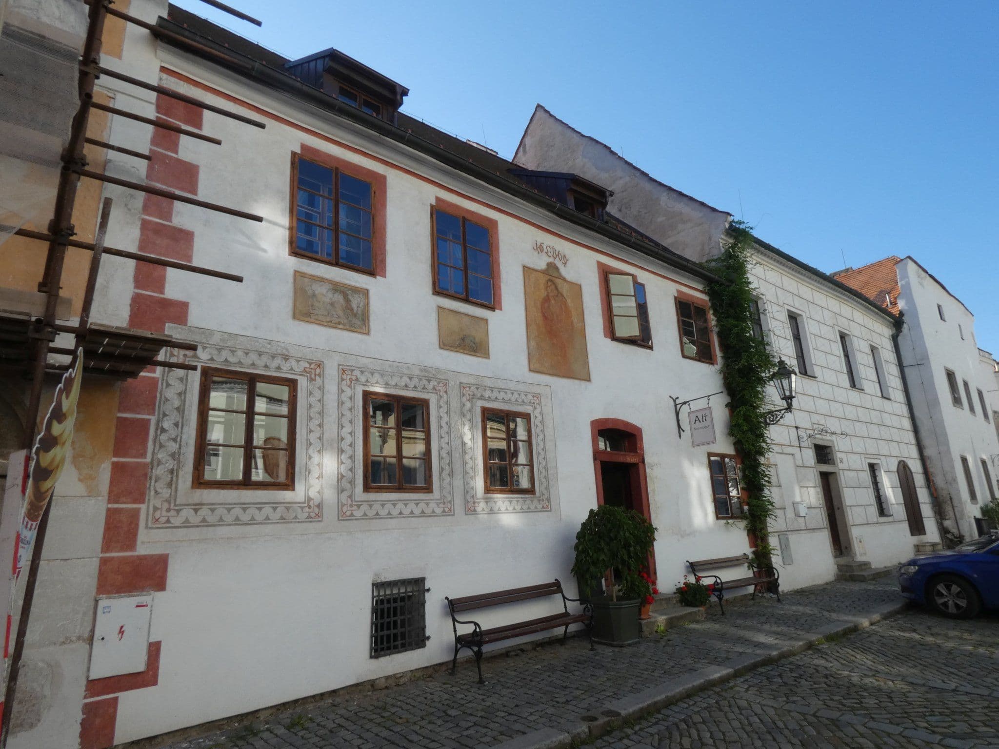 Street view near Pension Largo, Český Krumlov