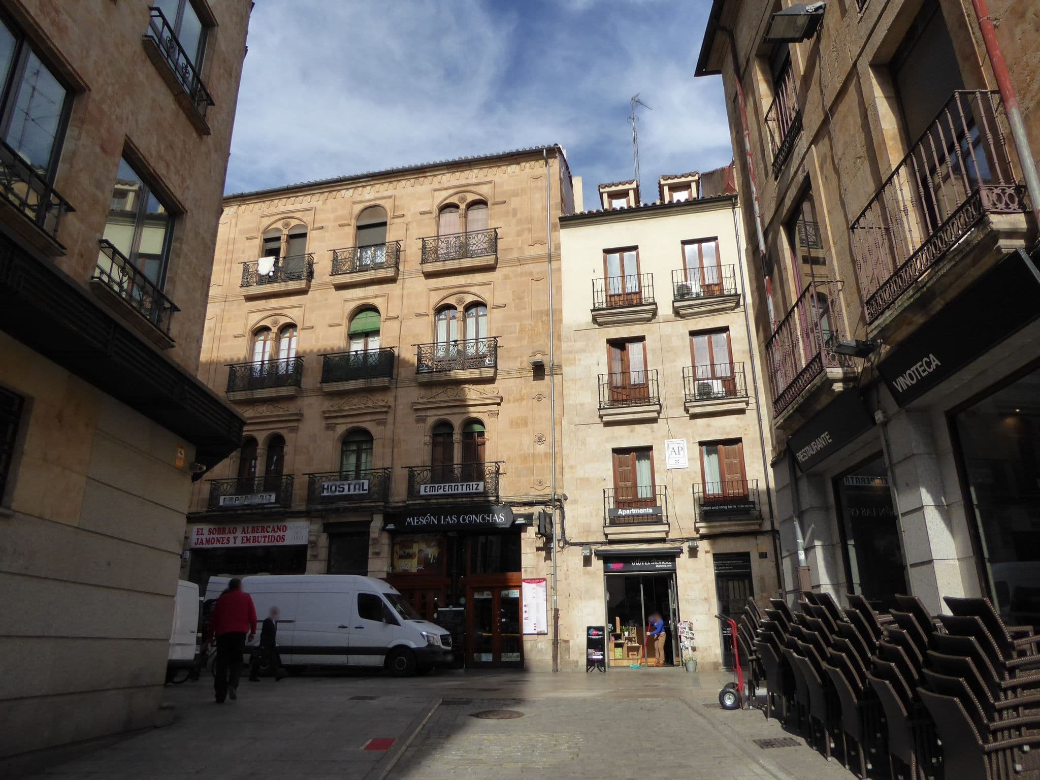 Street view near Hotel Emperatriz, Santa Marta de Tormes — © civitas (CC BY-SA · Mapillary)