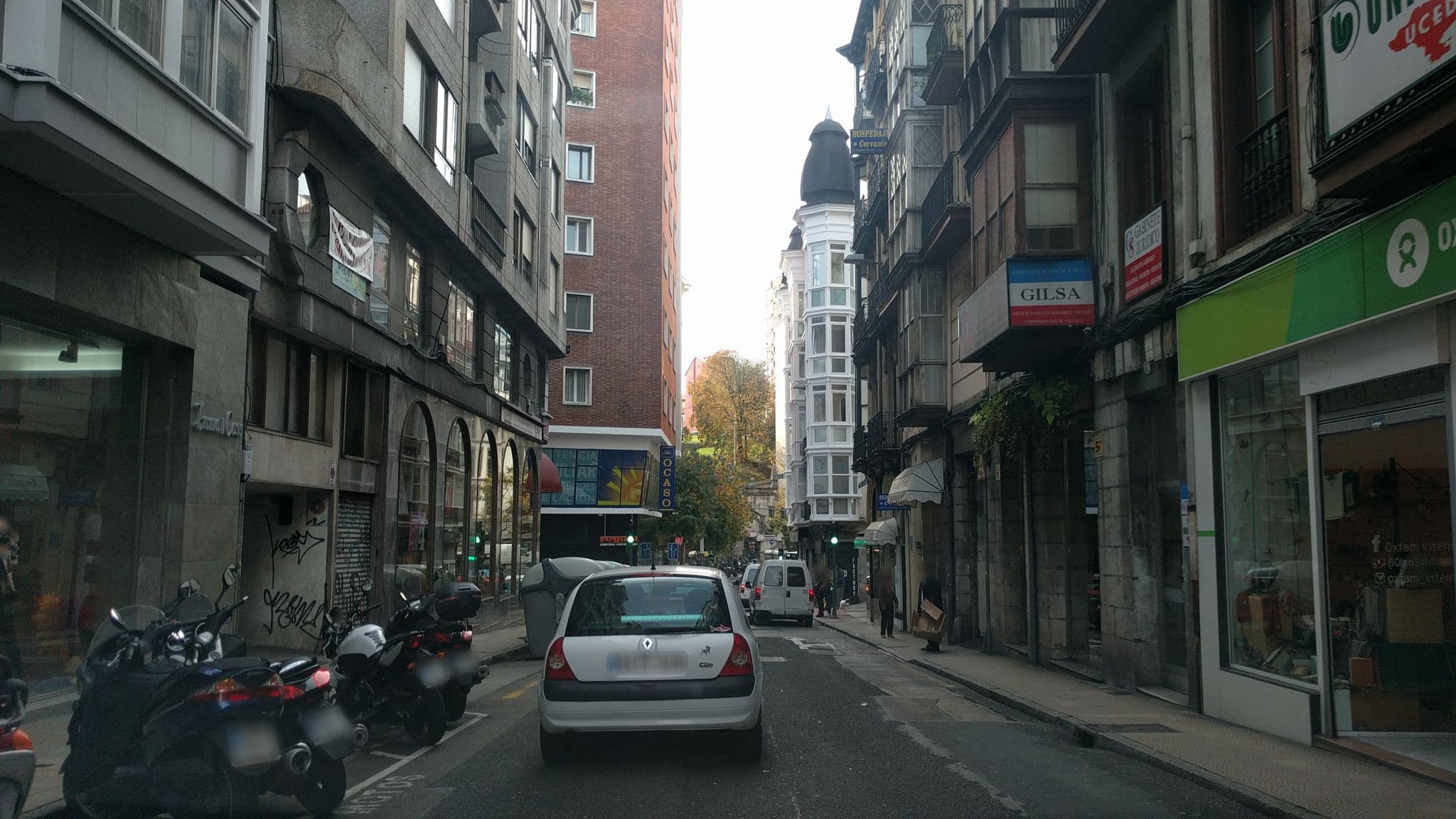 Street view near Pensión Menendez Pelayo, Santander — © egofer (CC BY-SA · Mapillary)