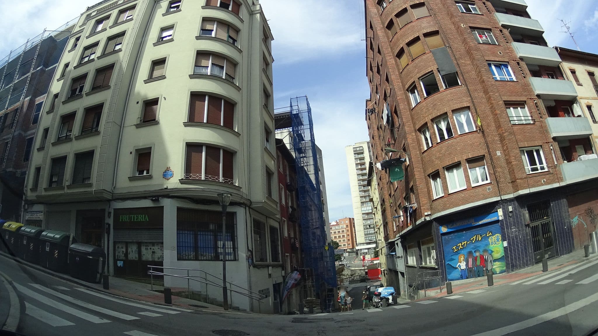 Street view near Ekoos Hostel, Bilbao — © robertogeb (CC BY-SA · Mapillary)