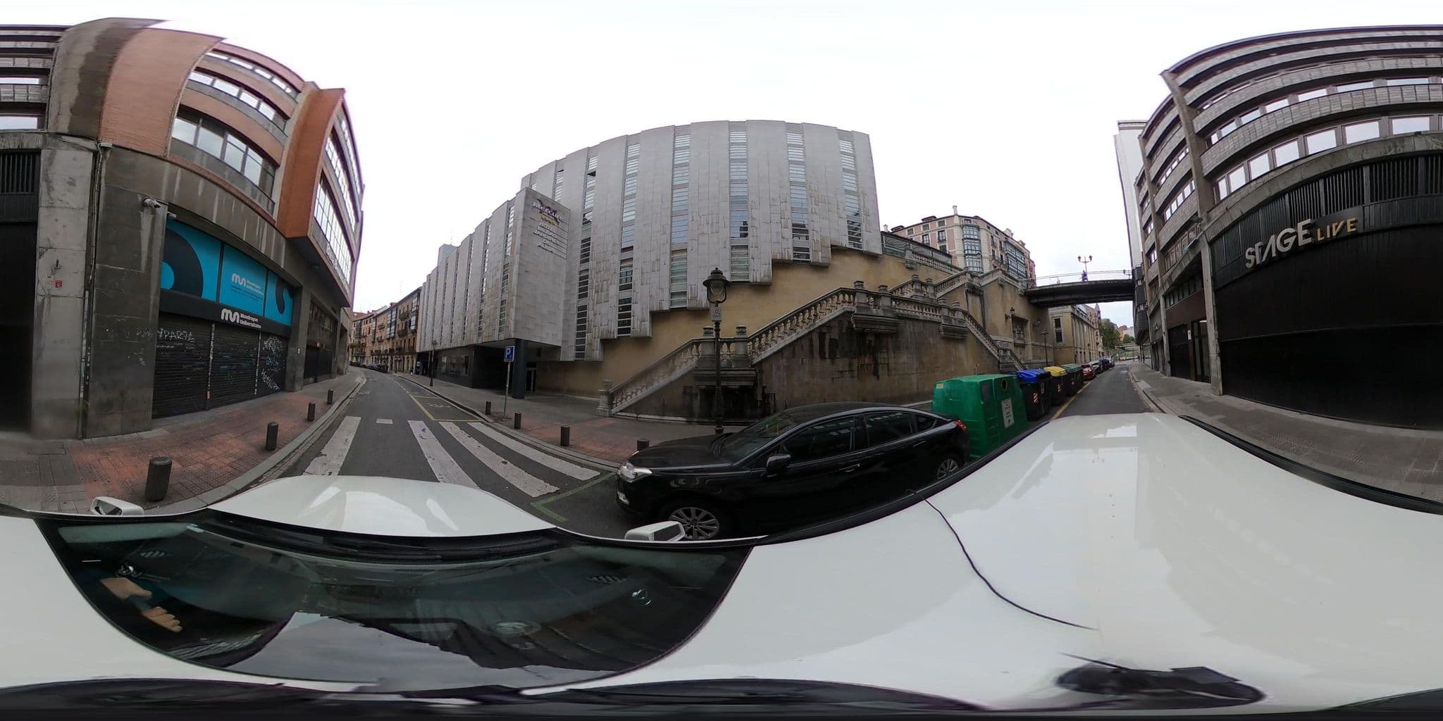 Street view near Hotel Spa Husa Jardines de Albia, Bilbao — © sanjorgepinho (CC BY-SA · Mapillary)