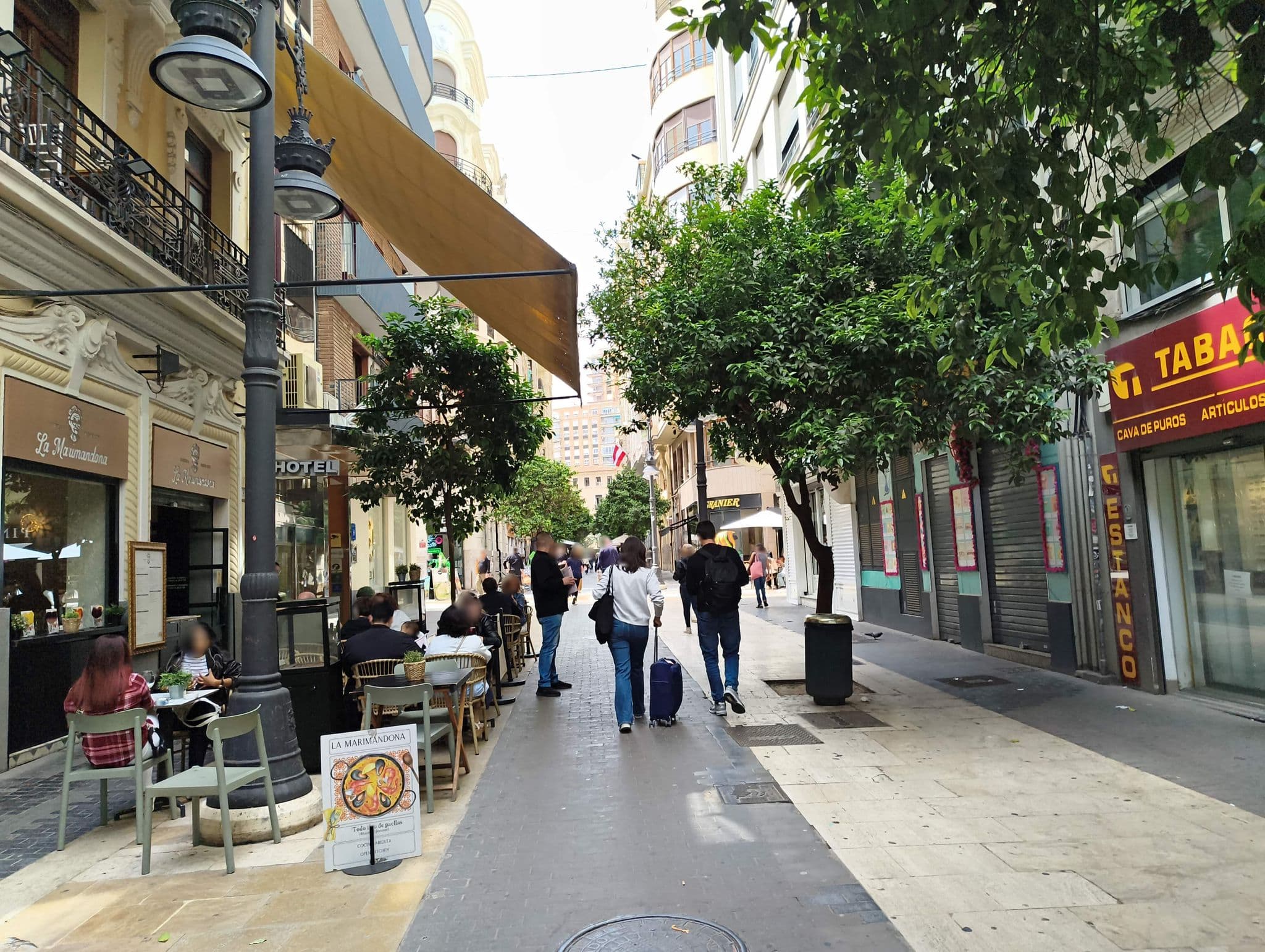 Street view near Hostal Jero, Valencia — © marcuscalabresus (CC BY-SA · Mapillary)