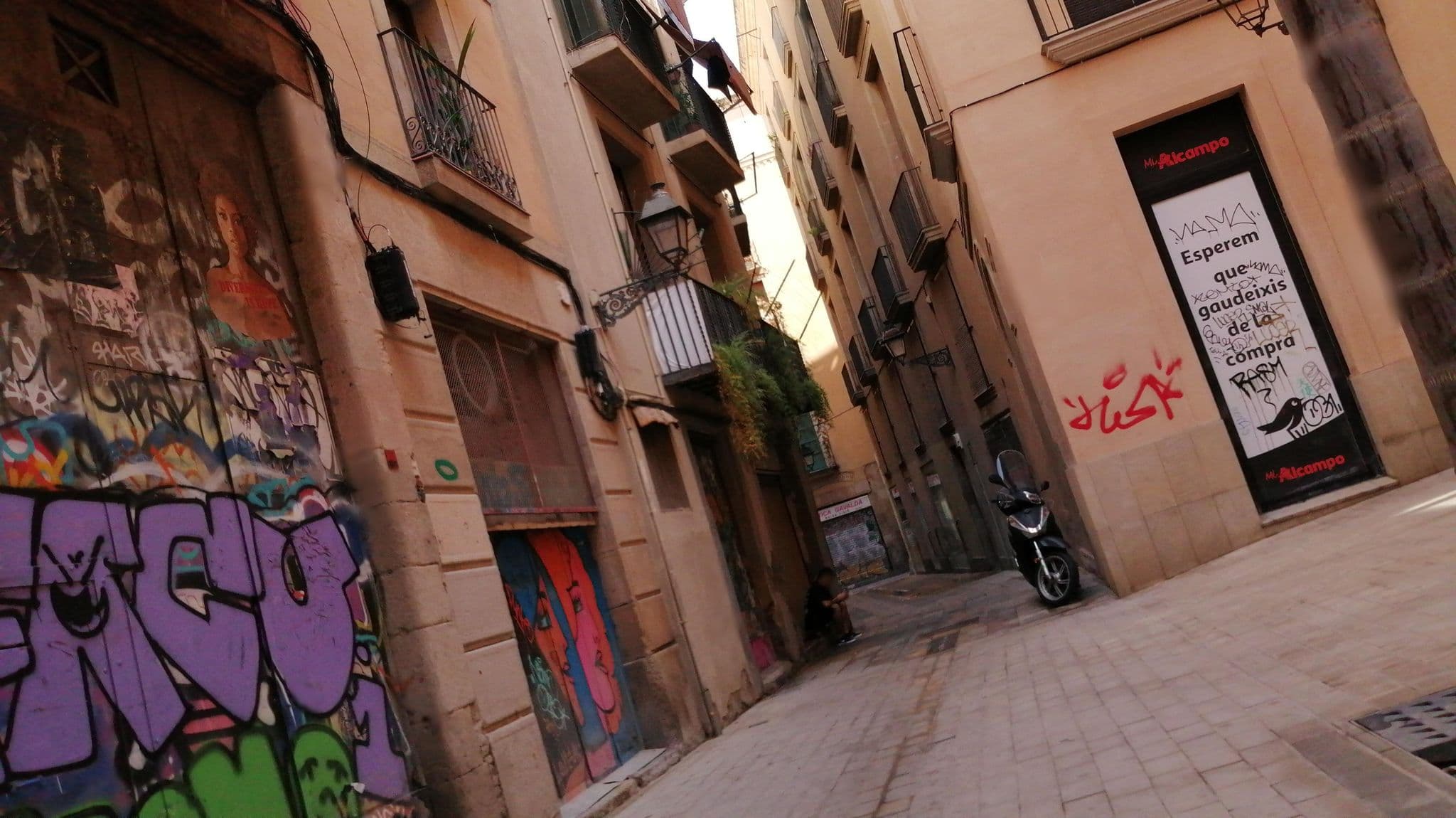Street view near Petit Born B&B, Sant Pere, Santa Caterina i La Ribera — © alememex (CC BY-SA · Mapillary)