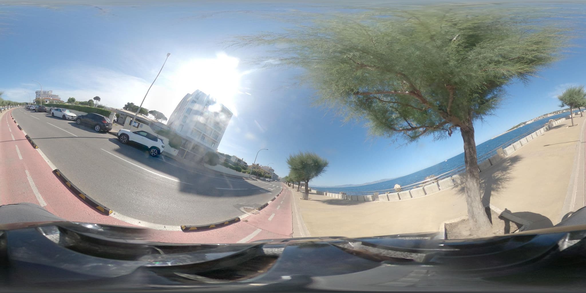 Street view near Nieves Mar Hotel L'Escala, l'Escala — © jlstanus (CC BY-SA · Mapillary)