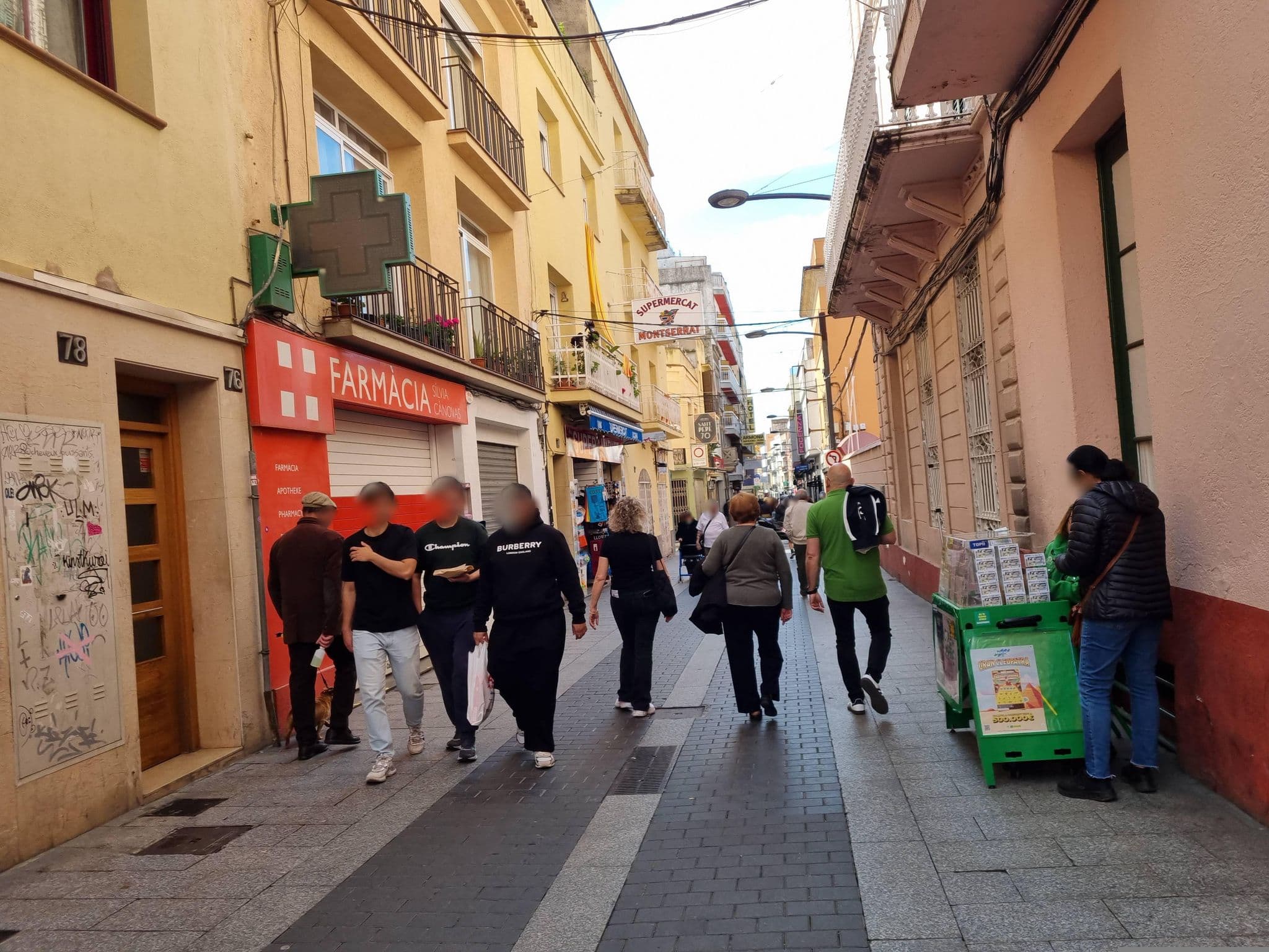 Street view near Sant Pere apart., Lloret de Mar — © Franciscovalera (CC BY-SA · Mapillary)