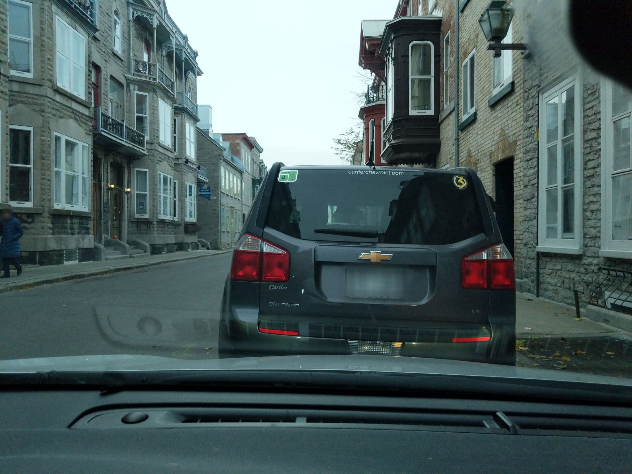 Street view near Chez Marie Claire, Québec — © daudrain (CC BY-SA · Mapillary)
