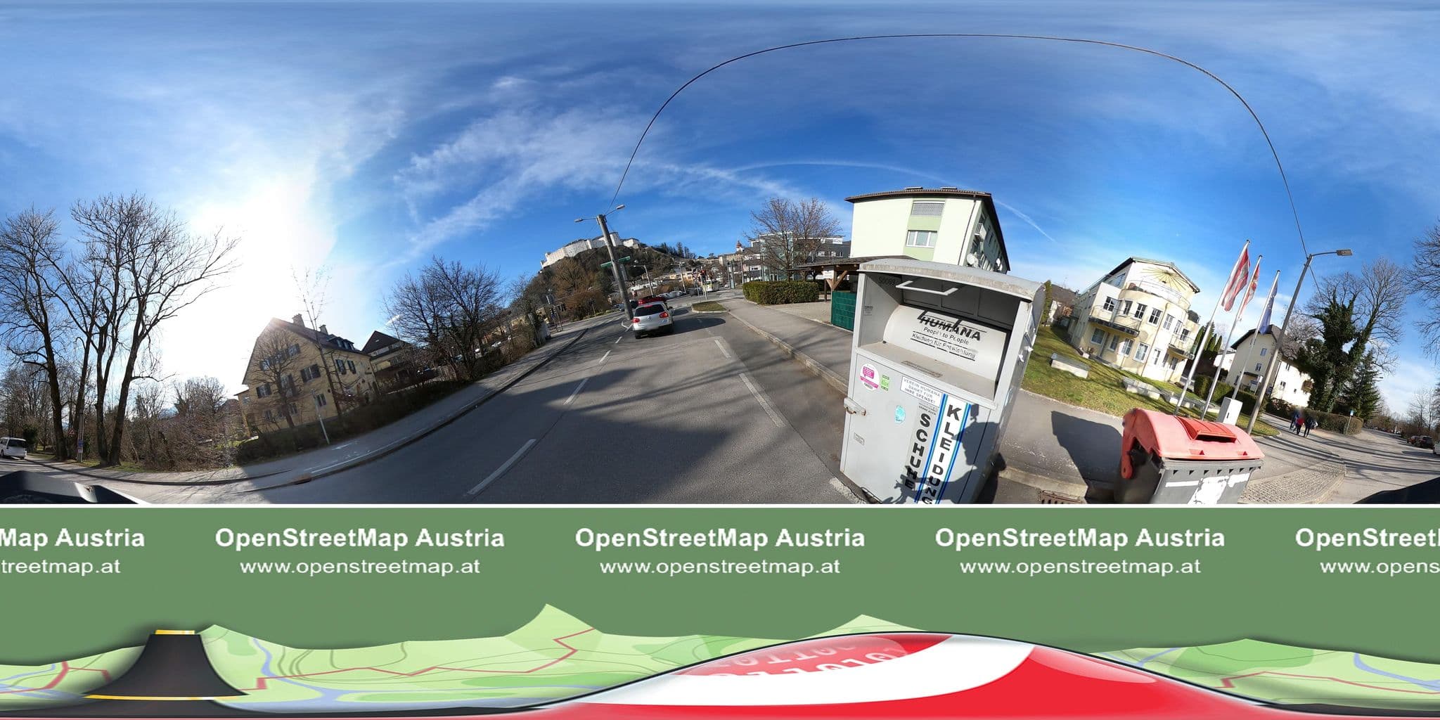 Street view near Pension Freisaal, Salzburg — © OidaHeast (CC BY-SA · Mapillary)