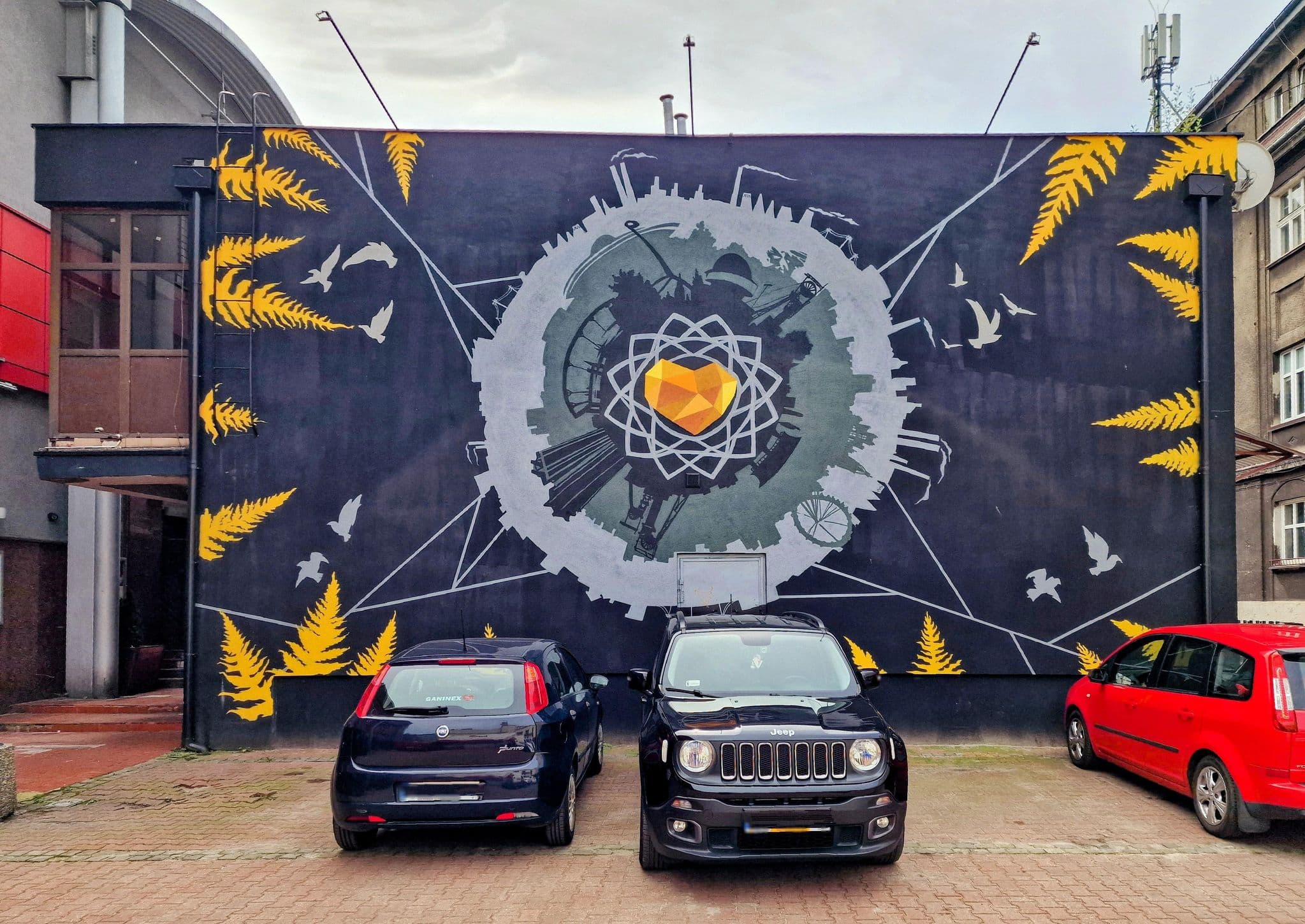 Street view near Pinball Rooms Noclegi, Katowice — © km2bp (CC BY-SA · Mapillary)