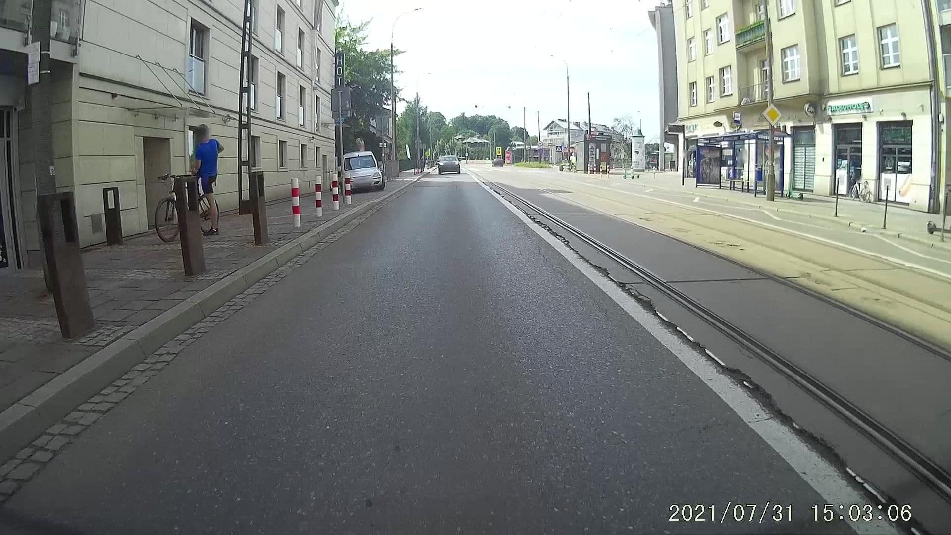 Street view near Niebieski, Kraków — © dasza (CC BY-SA · Mapillary)