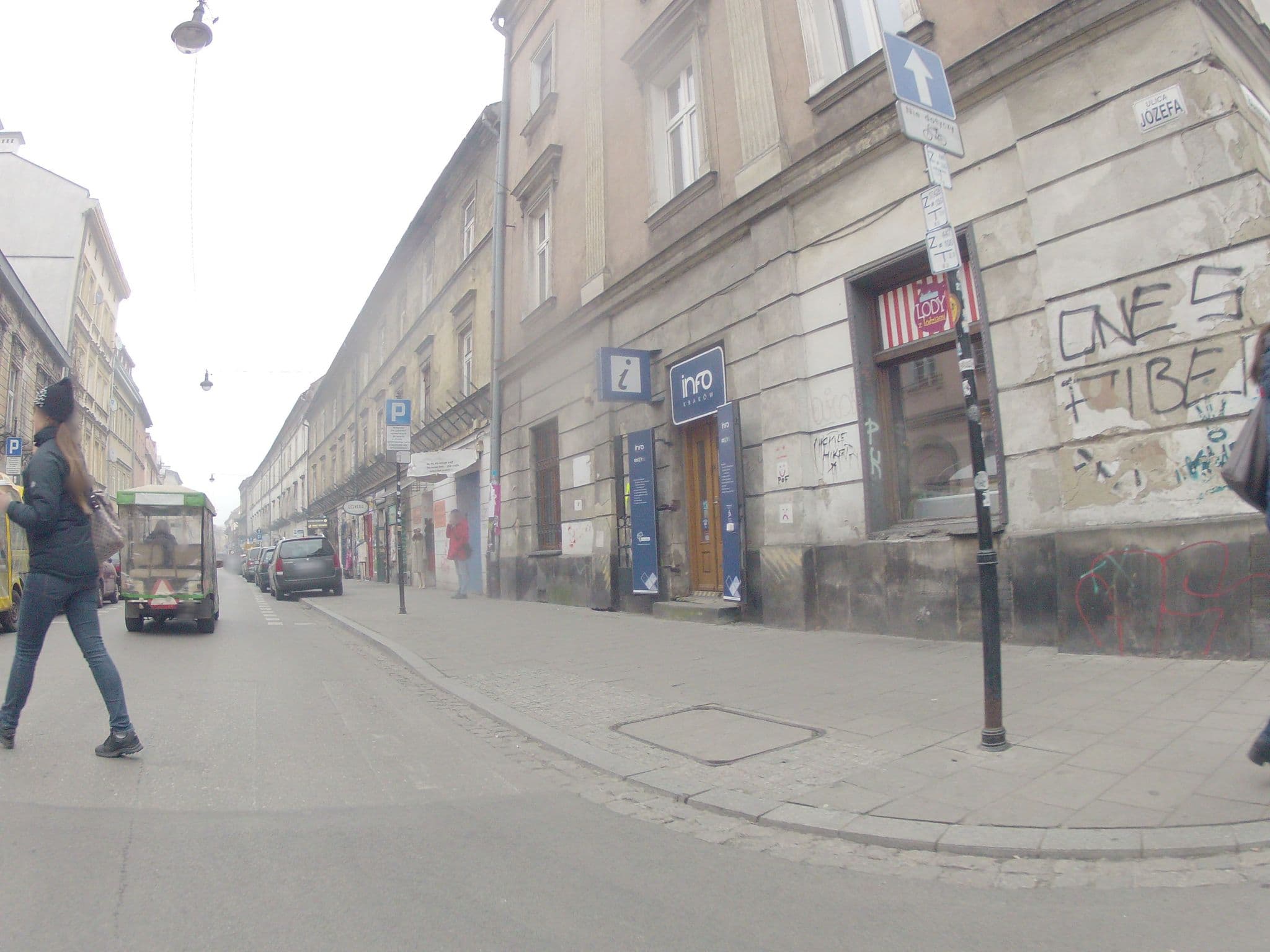 Street view near Urban Studio Apartment, Kraków — © ekeshkekesh (CC BY-SA · Mapillary)