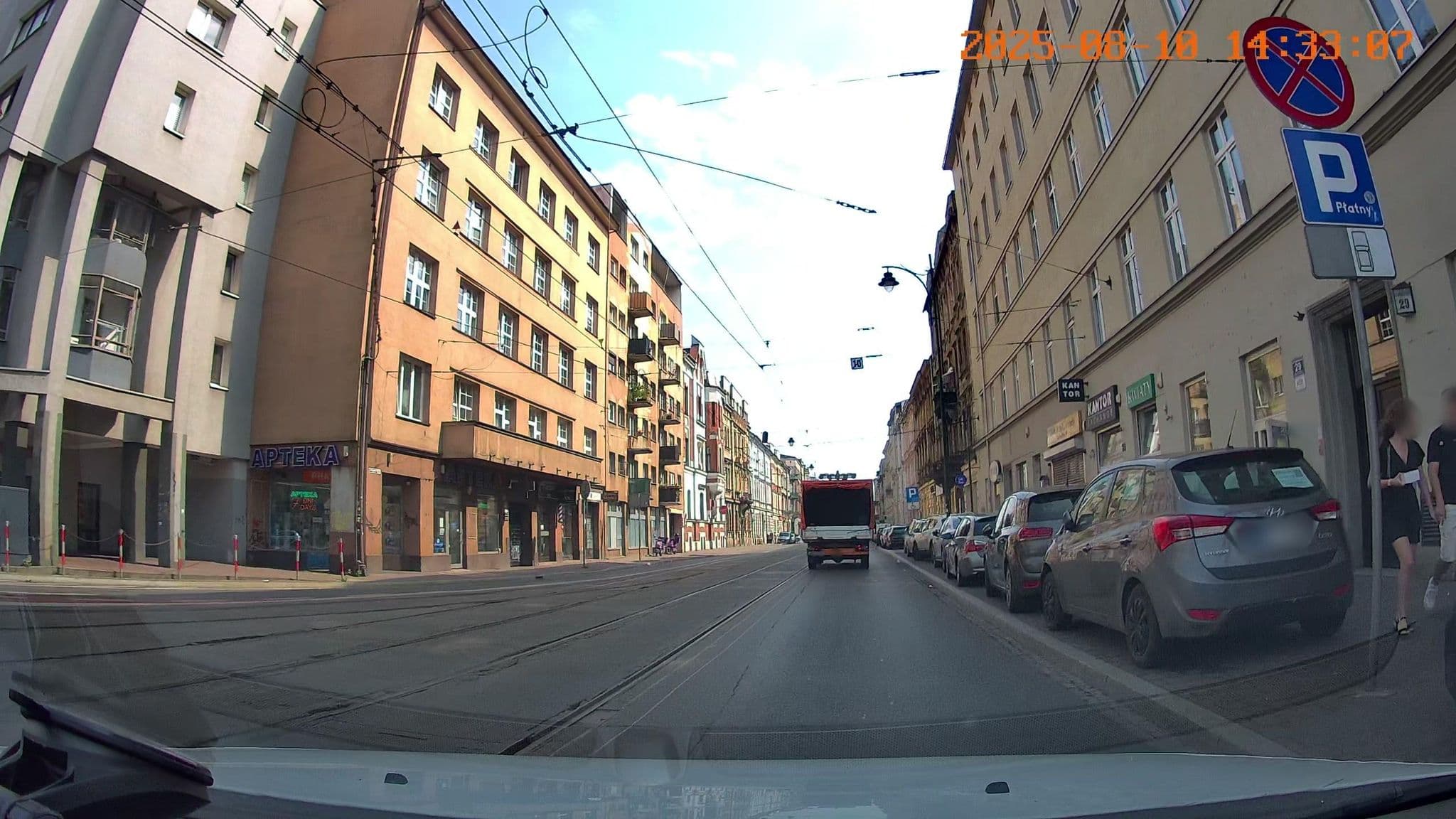 Street view near Smile Apartments, Kraków — © jswk (CC BY-SA · Mapillary)