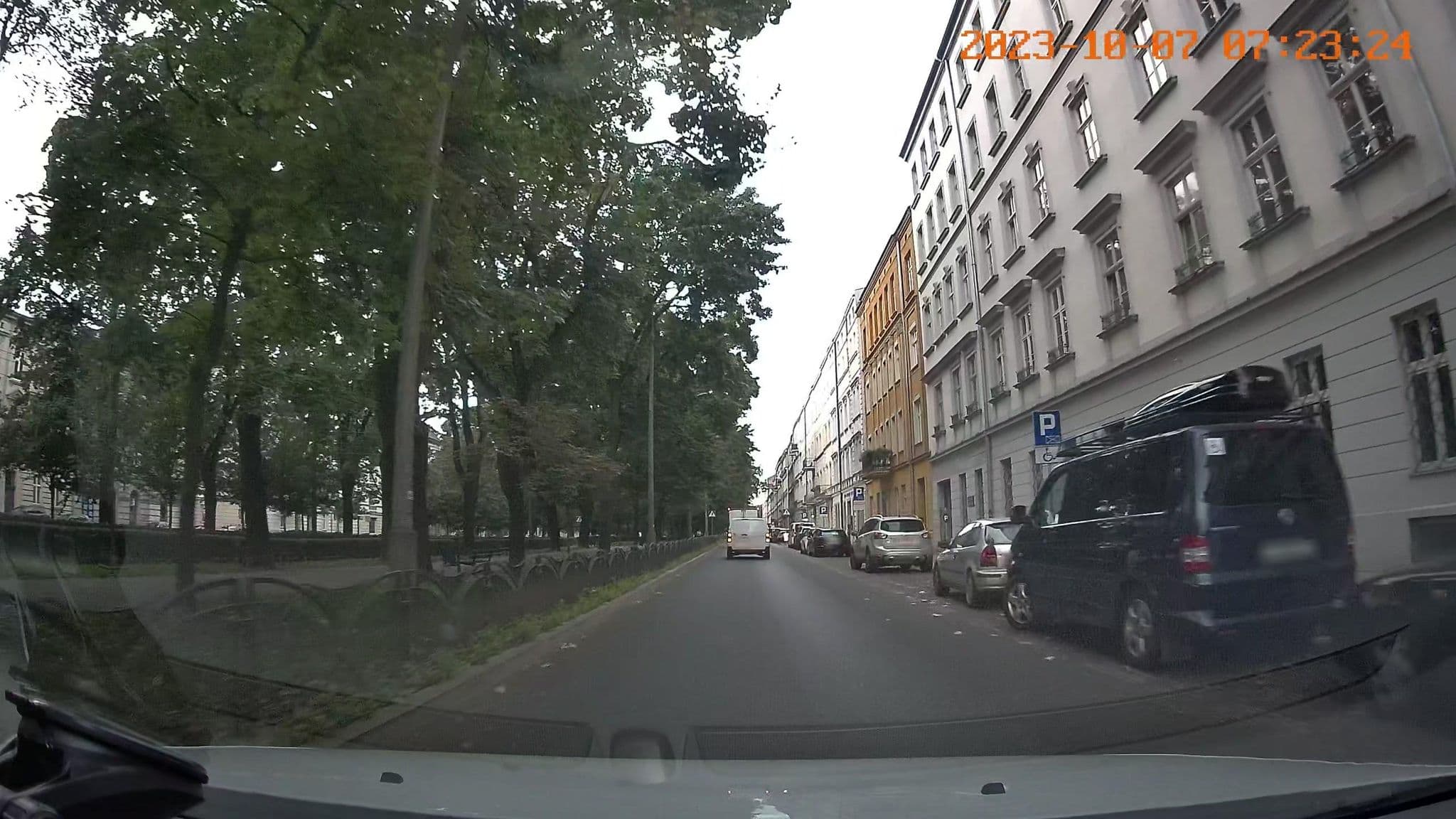 Street view near Hostel Orange, Kraków — © jswk (CC BY-SA · Mapillary)