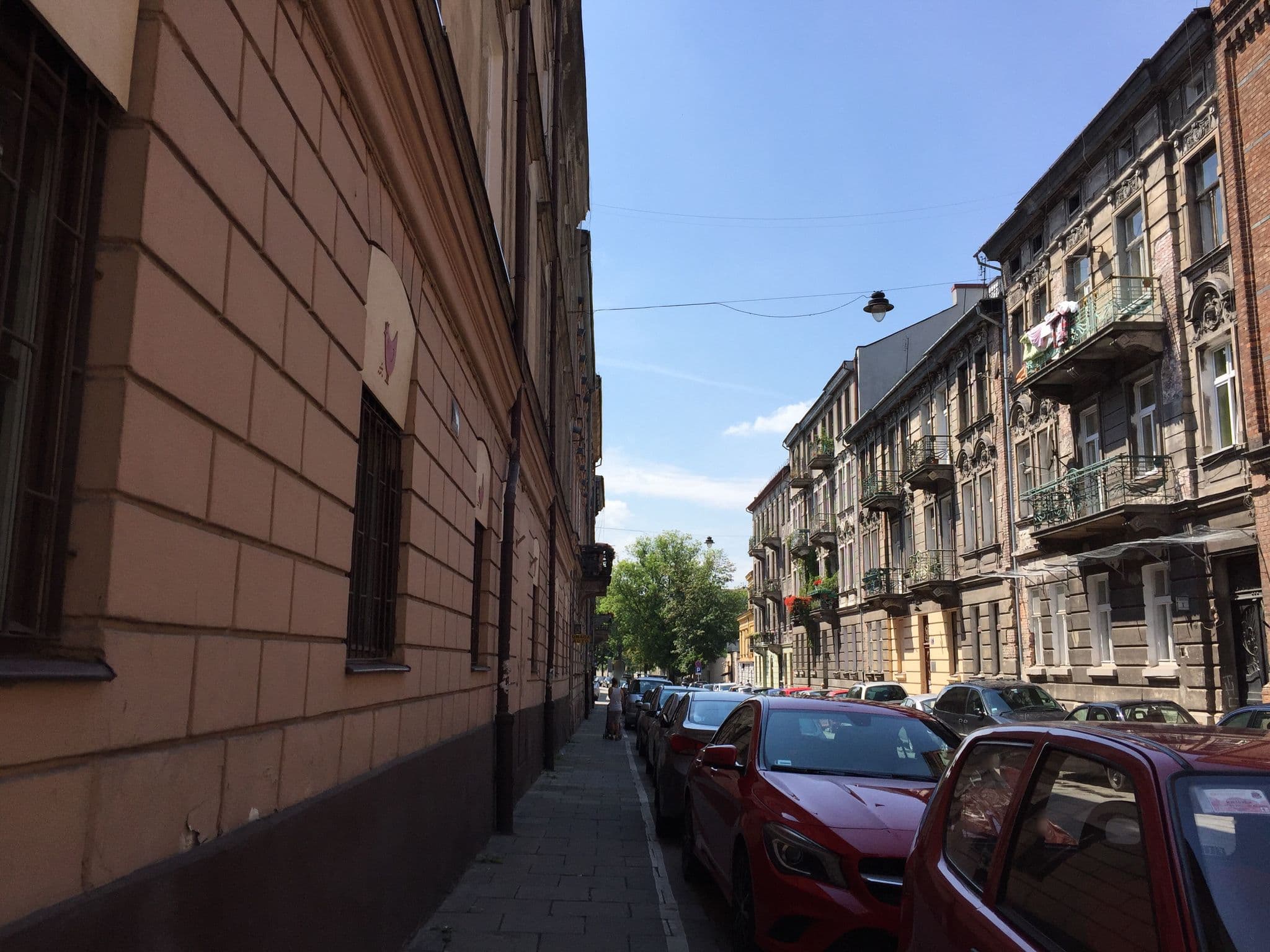 Street view near Nathans Villa, Kraków — © richlv (CC BY-SA · Mapillary)