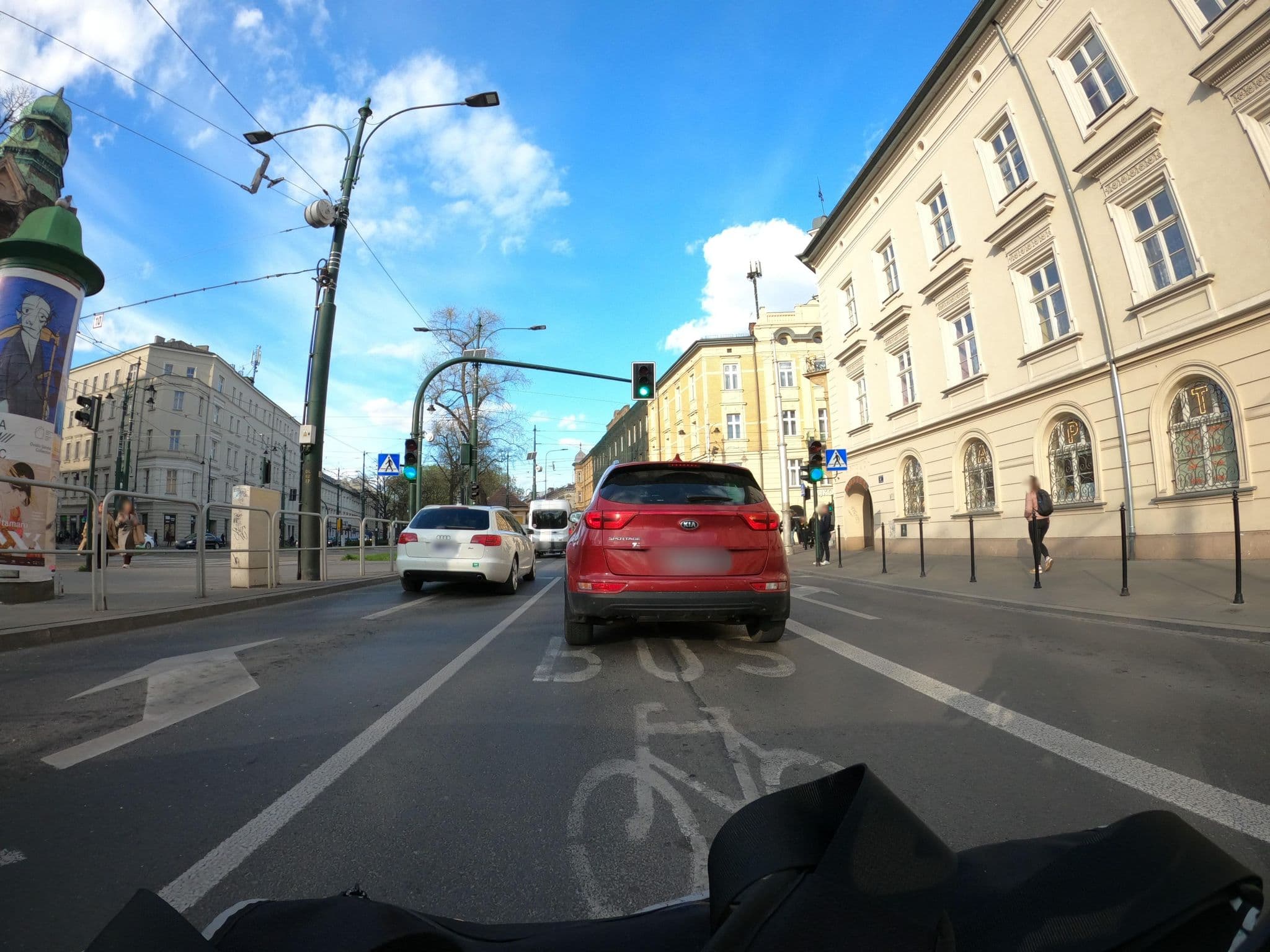 Street view near Pokoje Krakowskie, Kraków — © masterofnoroad (CC BY-SA · Mapillary)