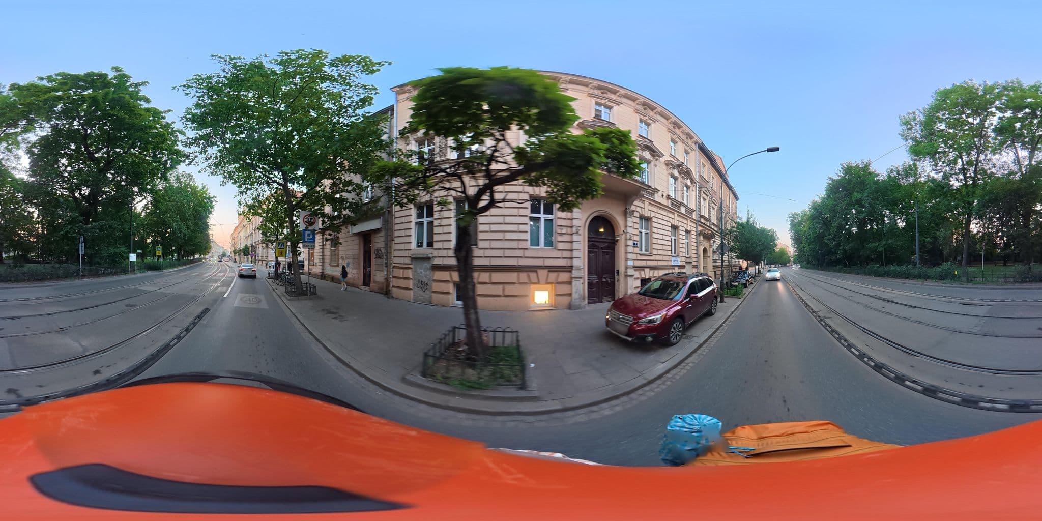 Street view near Abamus, Kraków — © awizonosz (CC BY-SA · Mapillary)