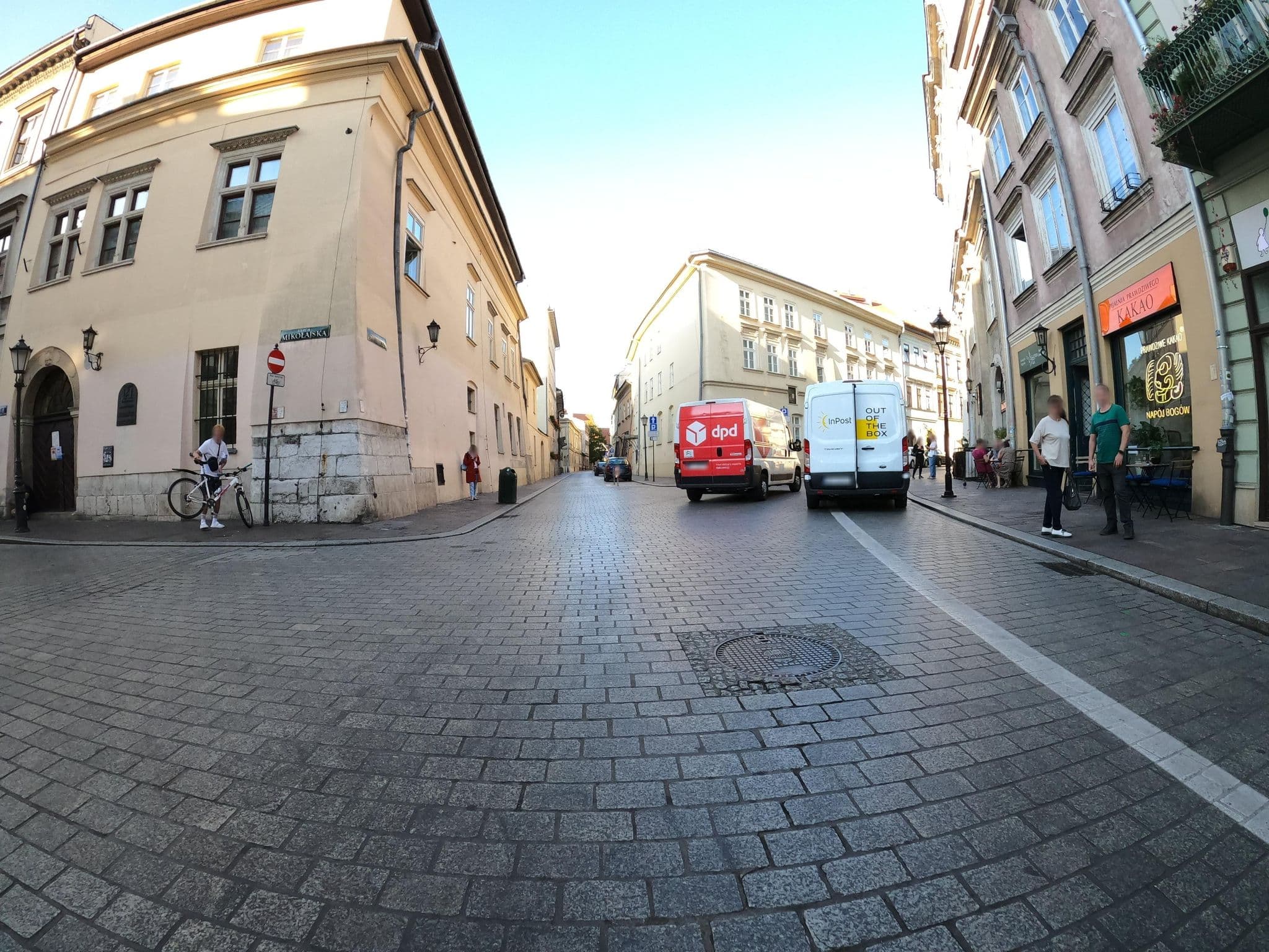 Street view near Amadeus Hotel, Kraków — © masterofnoroad (CC BY-SA · Mapillary)