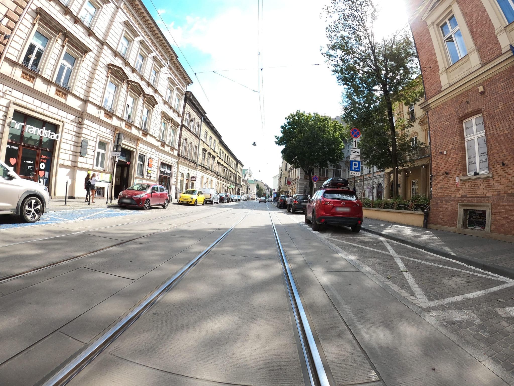 Street view near Apropo Apartments, Kraków — © masterofnoroad (CC BY-SA · Mapillary)