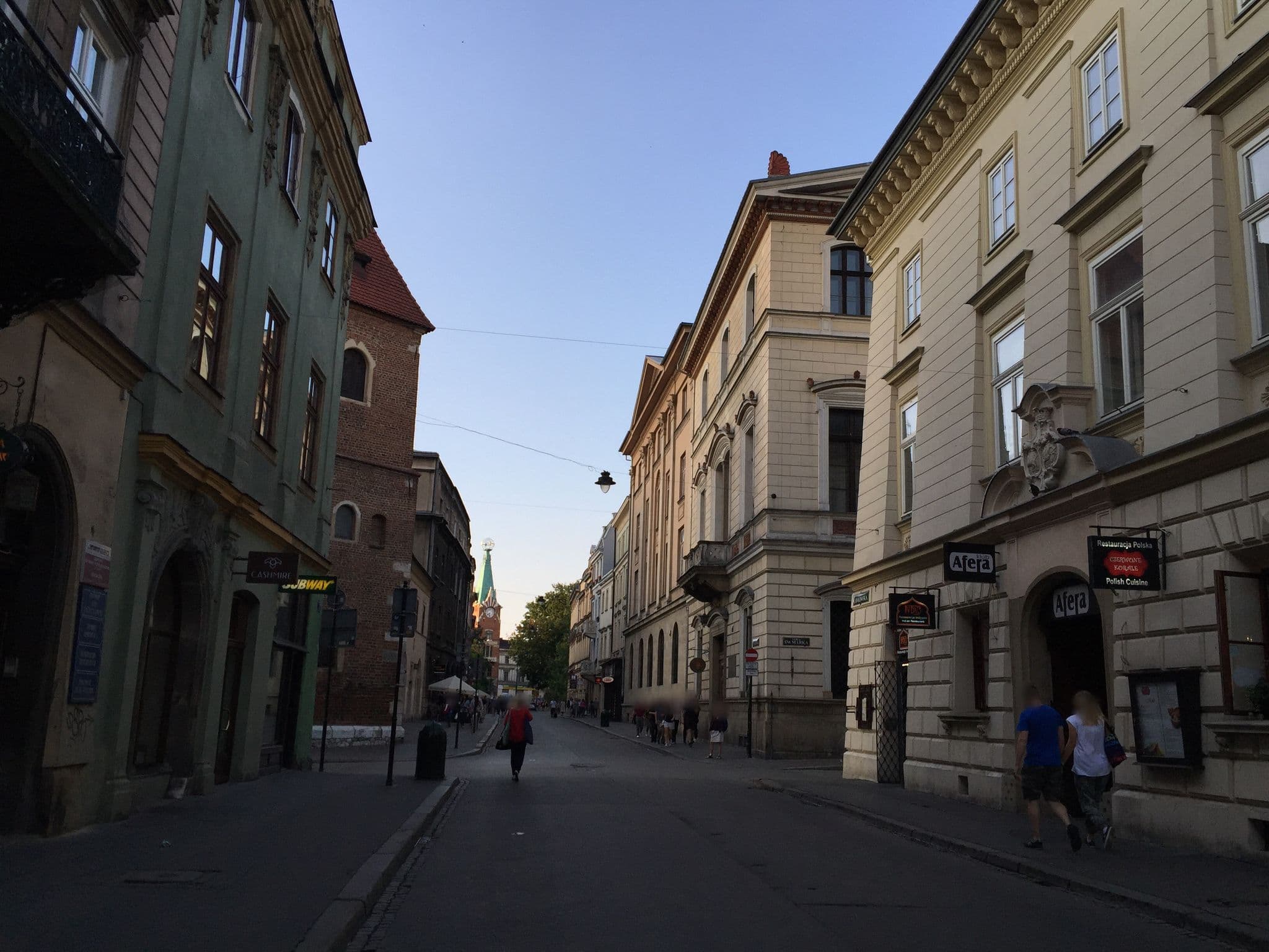 Street view near Big City Life Apartment, Kraków — © richlv (CC BY-SA · Mapillary)