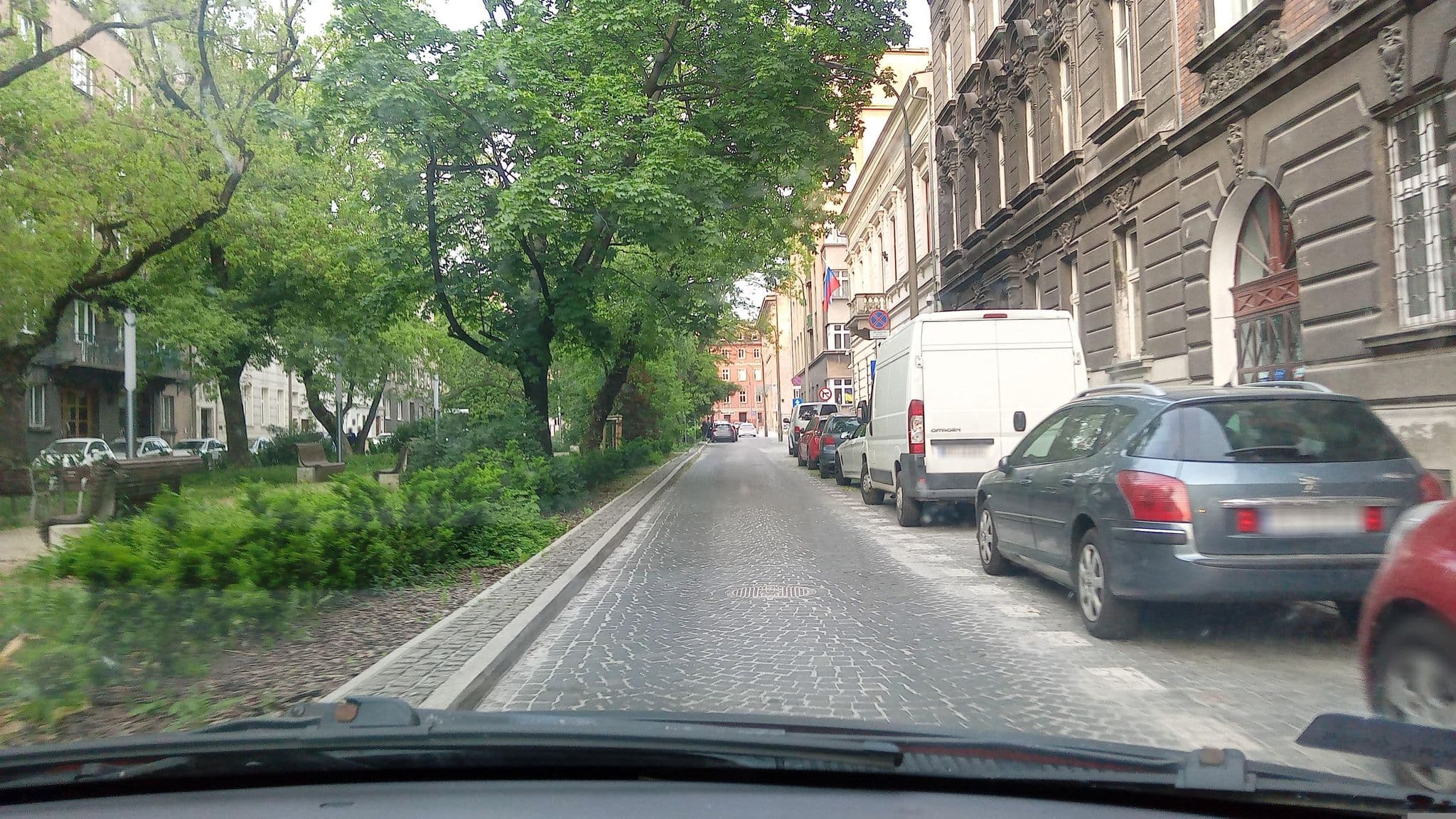 Street view near Ventus Rosa, Kraków — © ForestCrab (CC BY-SA · Mapillary)