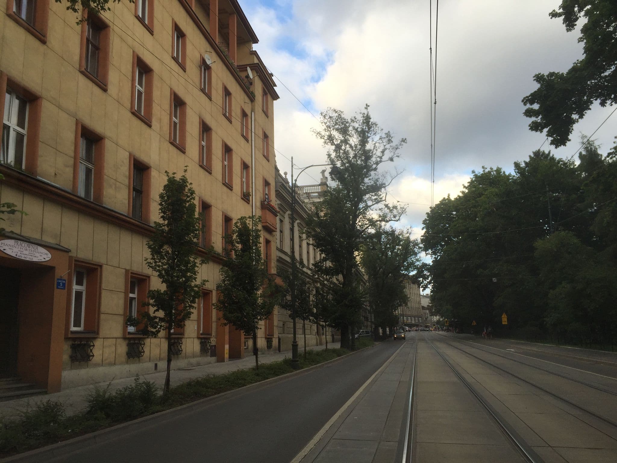 Street view near Tower Street Apartments, Kraków — © richlv (CC BY-SA · Mapillary)